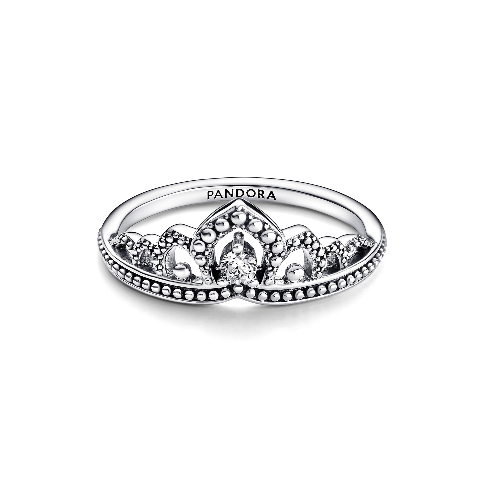 Pandora königlicher Perlen Diadem-Ring - Sterling Silber + Zirkonia - Klar Ansicht 2 – Ansicht 2