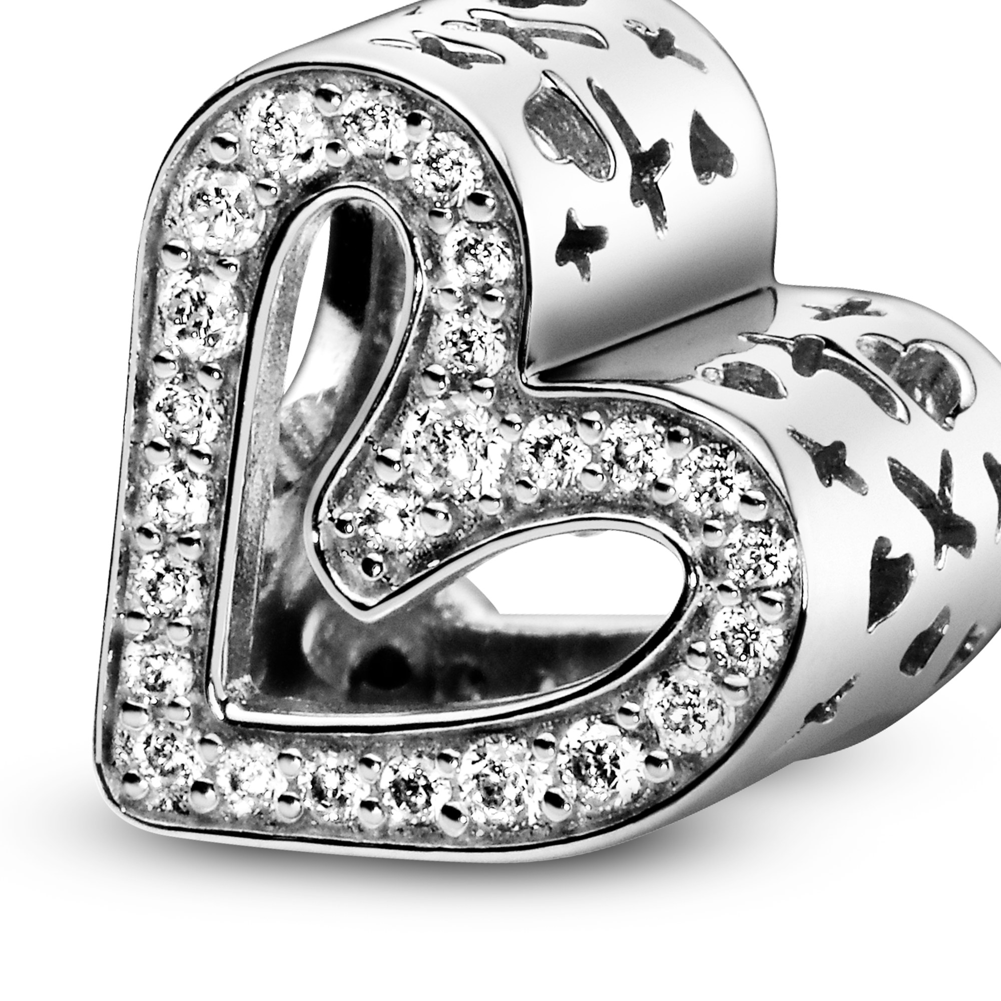 Pandora Silber - Zirkonia - Charm - Heart - Herz - Zirkonia – Ansicht 5