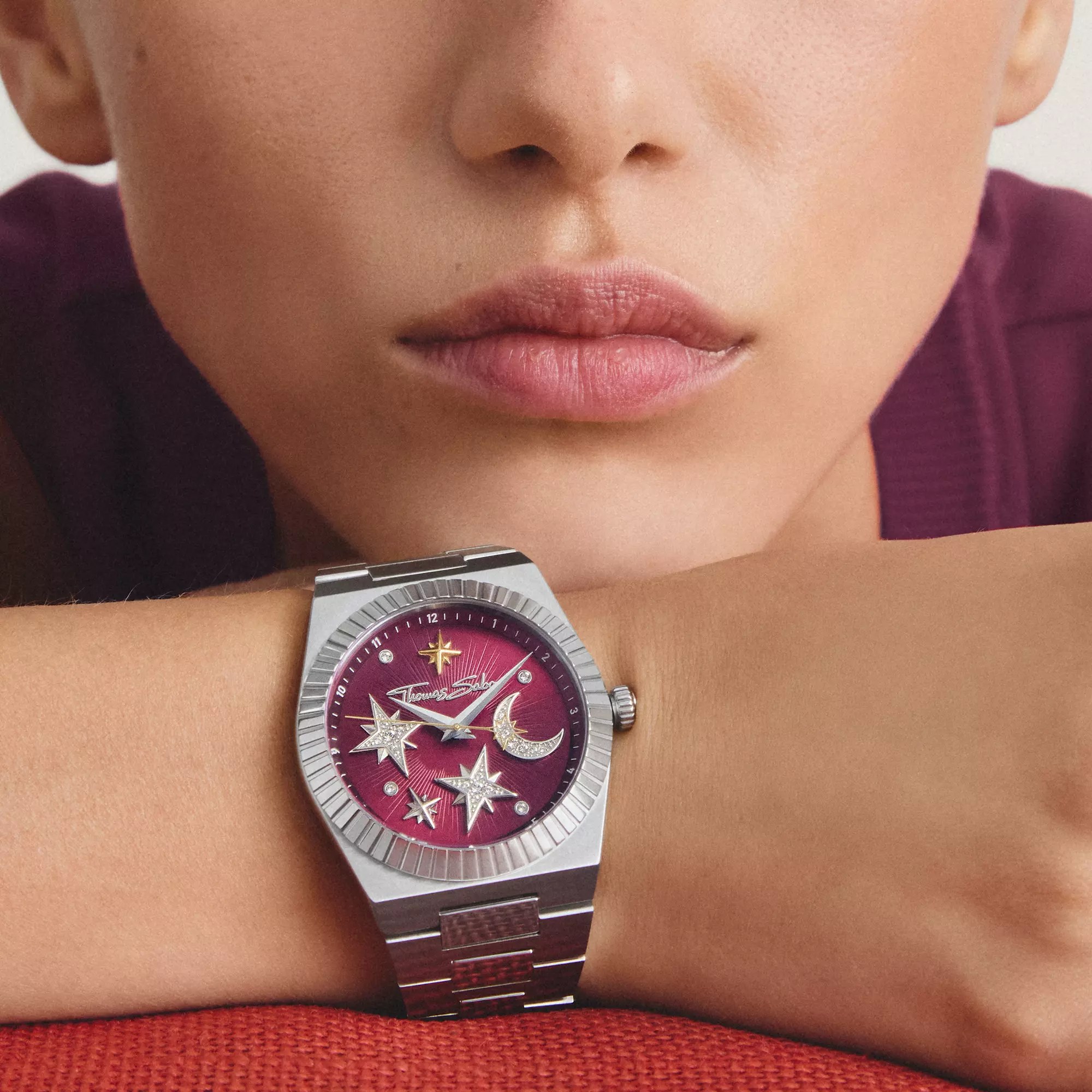 Thomas Sabo Uhr WA0466-201-212 Mond und Sterne - Edelstahl - 39 mm – Ansicht 5