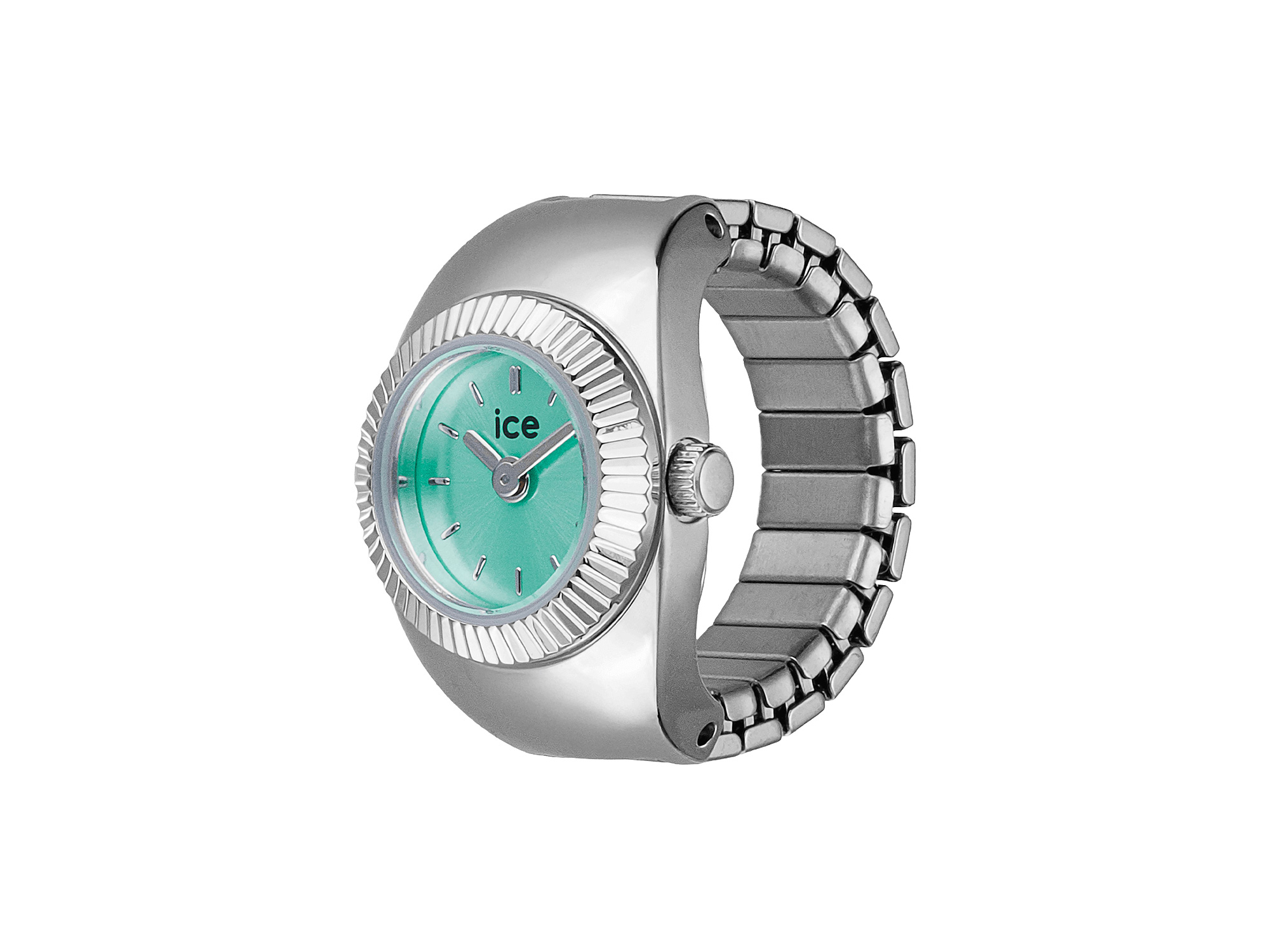 ICE Watch RINGUHR 025515 - Chouchou Silber - ca. Gr. 52-56 - Zifferblatt Blau