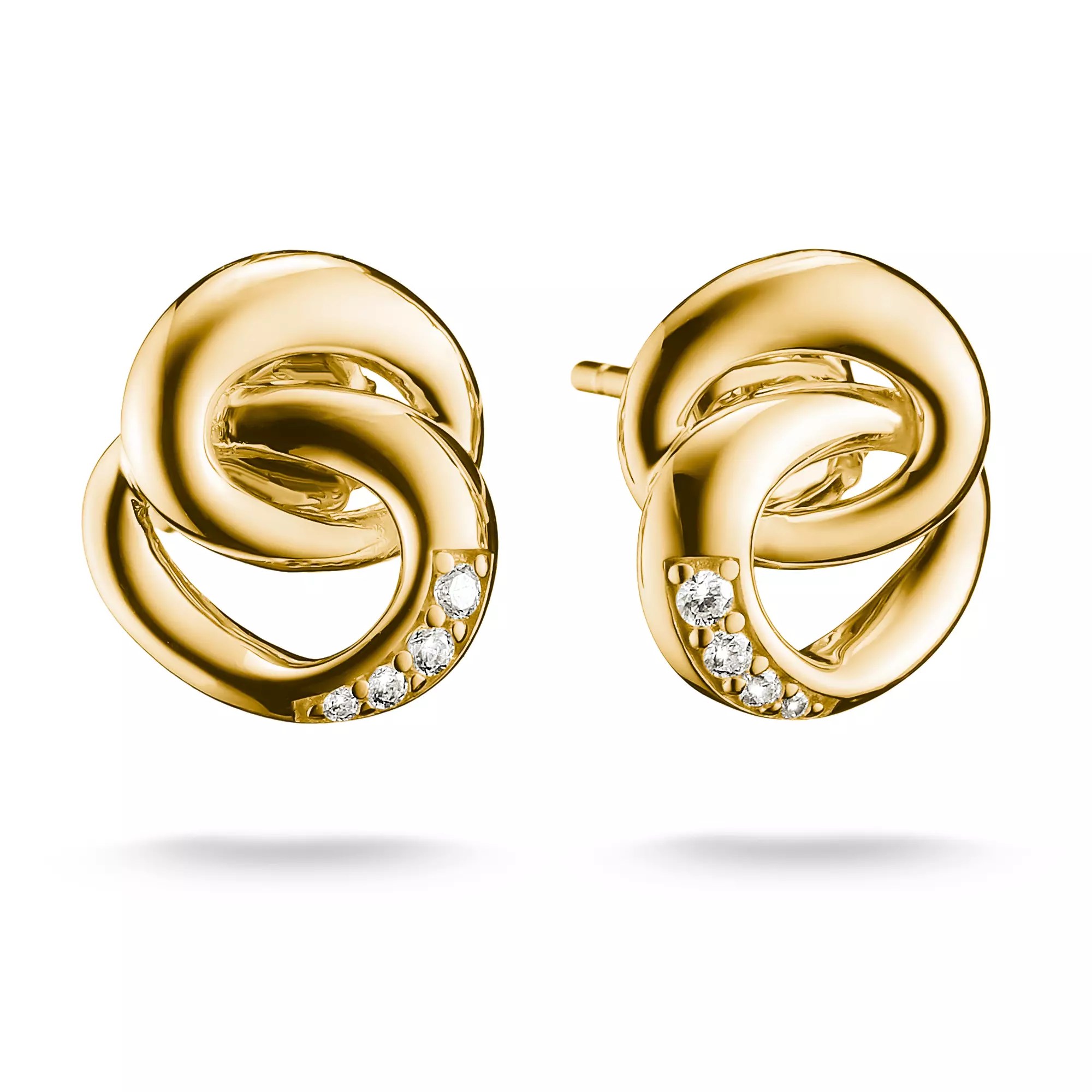 Thomas Sabo Together - Ohrstecker - 18K Gelbgold-Vergoldung – Ansicht 2