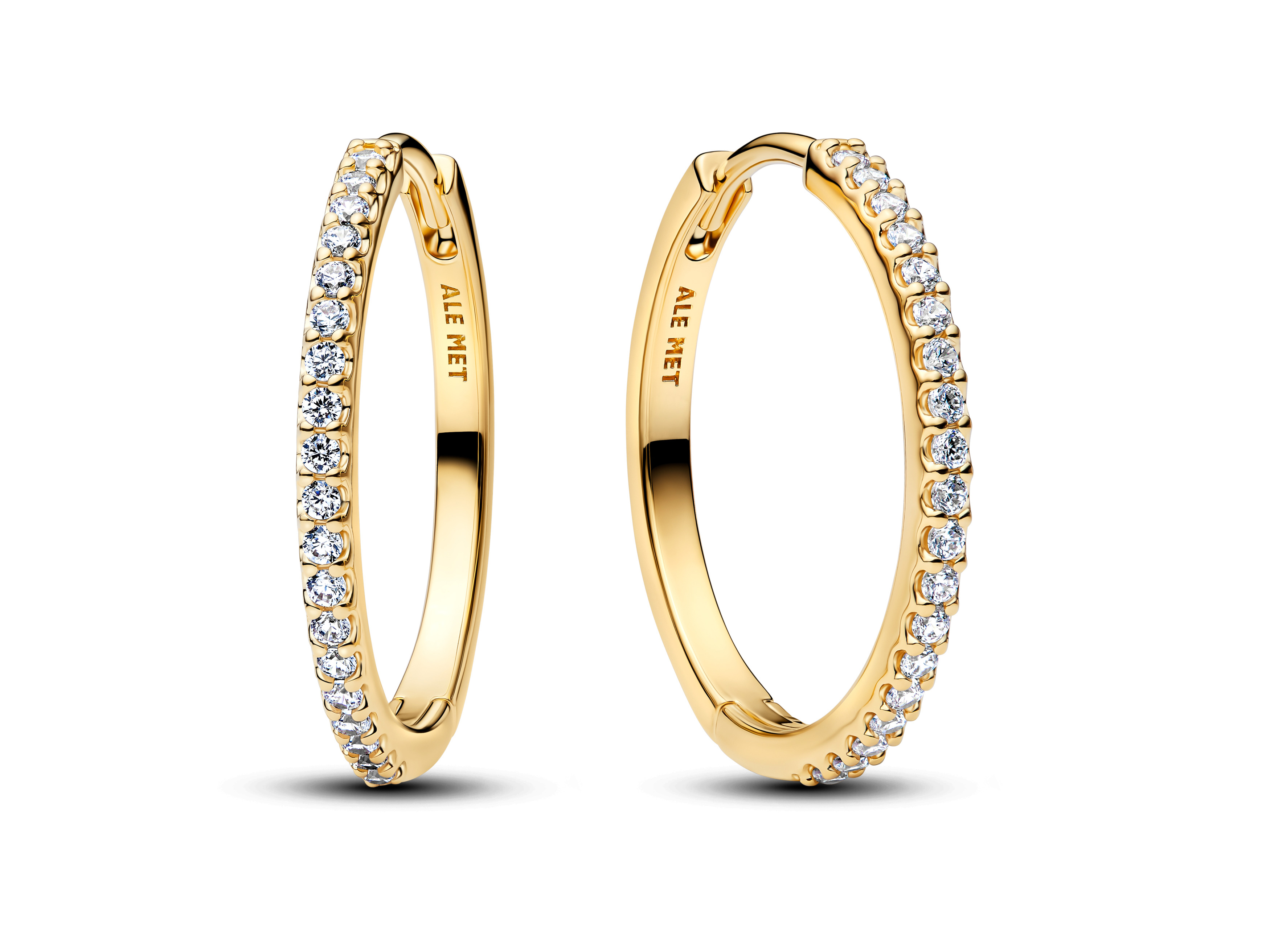 Pandora 264652C01 - Funkelnde Creolen Zirkonia - Gelbgold Vergoldung