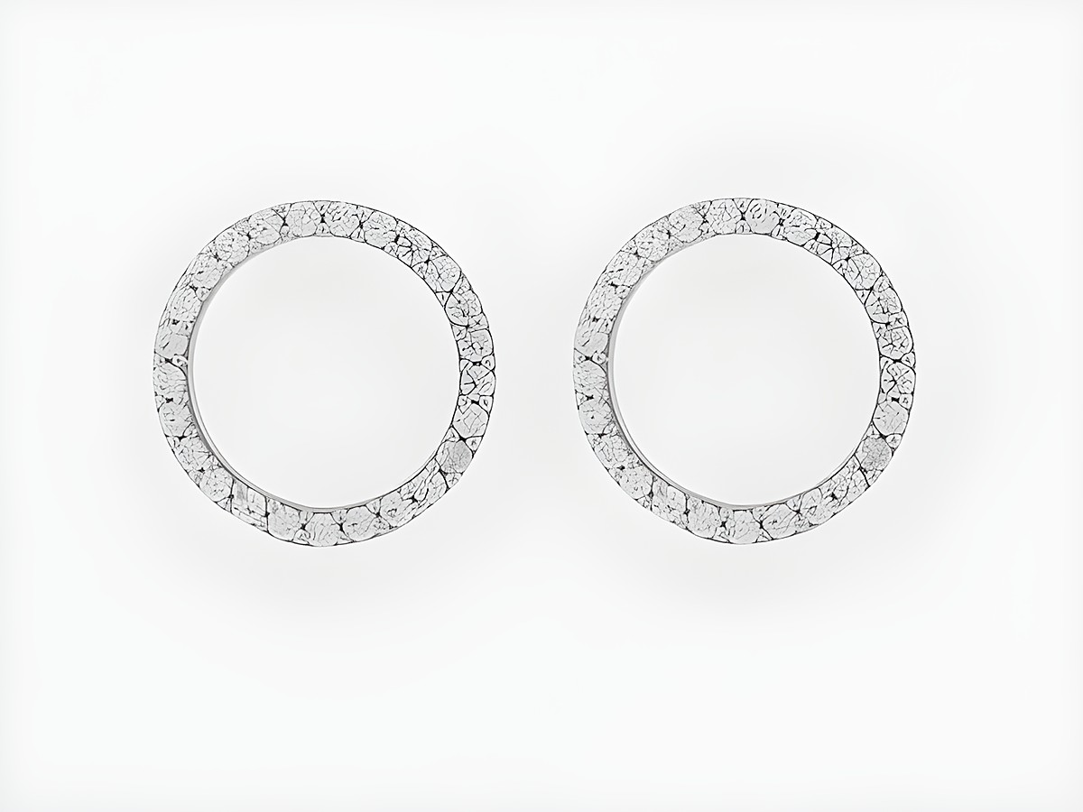 Ohrringe Silber rhod. rund hinreißend Stecker Zirkonia vom Hersteller Juwelier Harnisch, glänzende Zirkonia verzieren die elegante Oberfläche der Ohrringe und verleihen einen funkelnden Akzent.