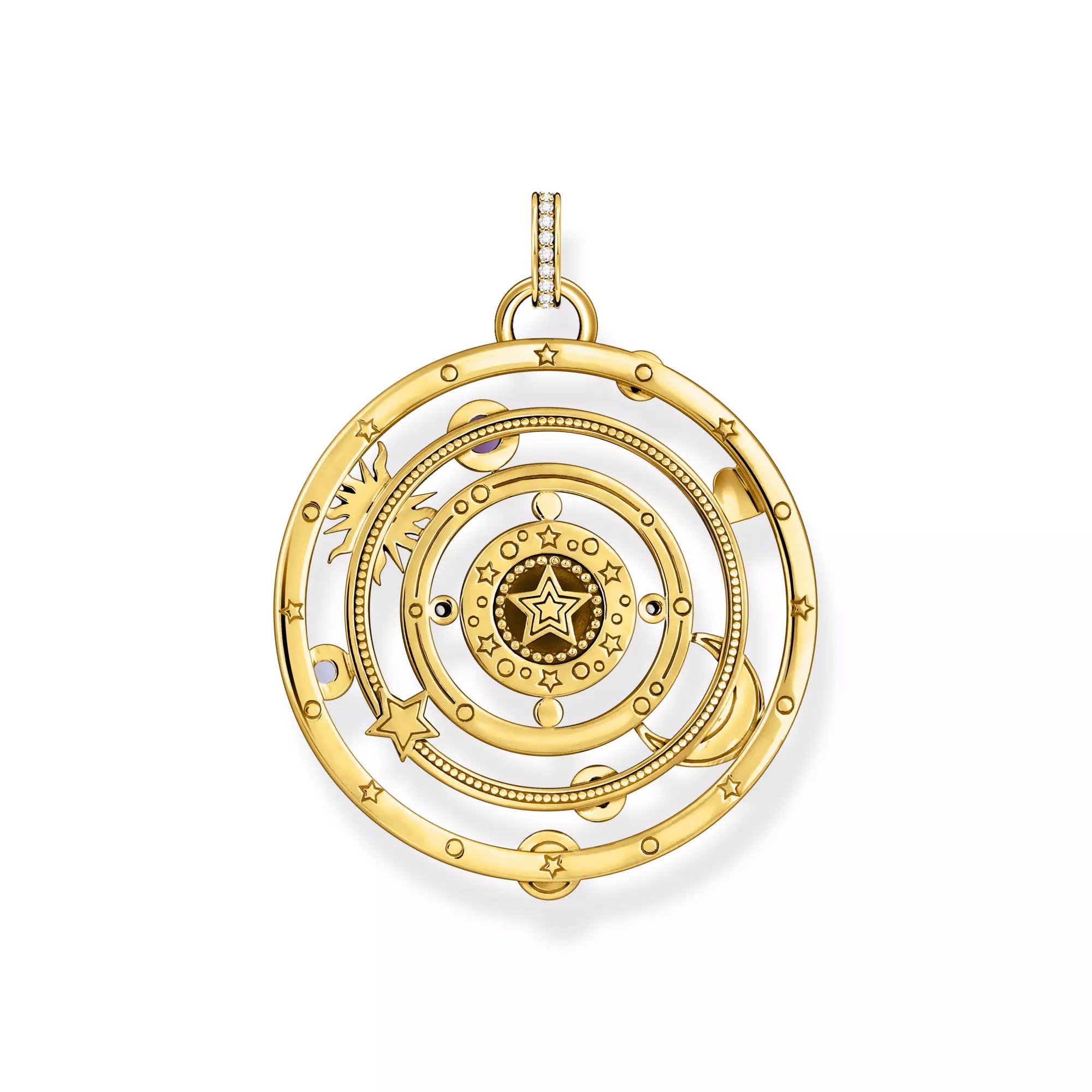 Thomas Sabo Anhänger - Silber verg. & Emaille & Zirkonia - bunt - kosmischer Talisman – Ansicht 2