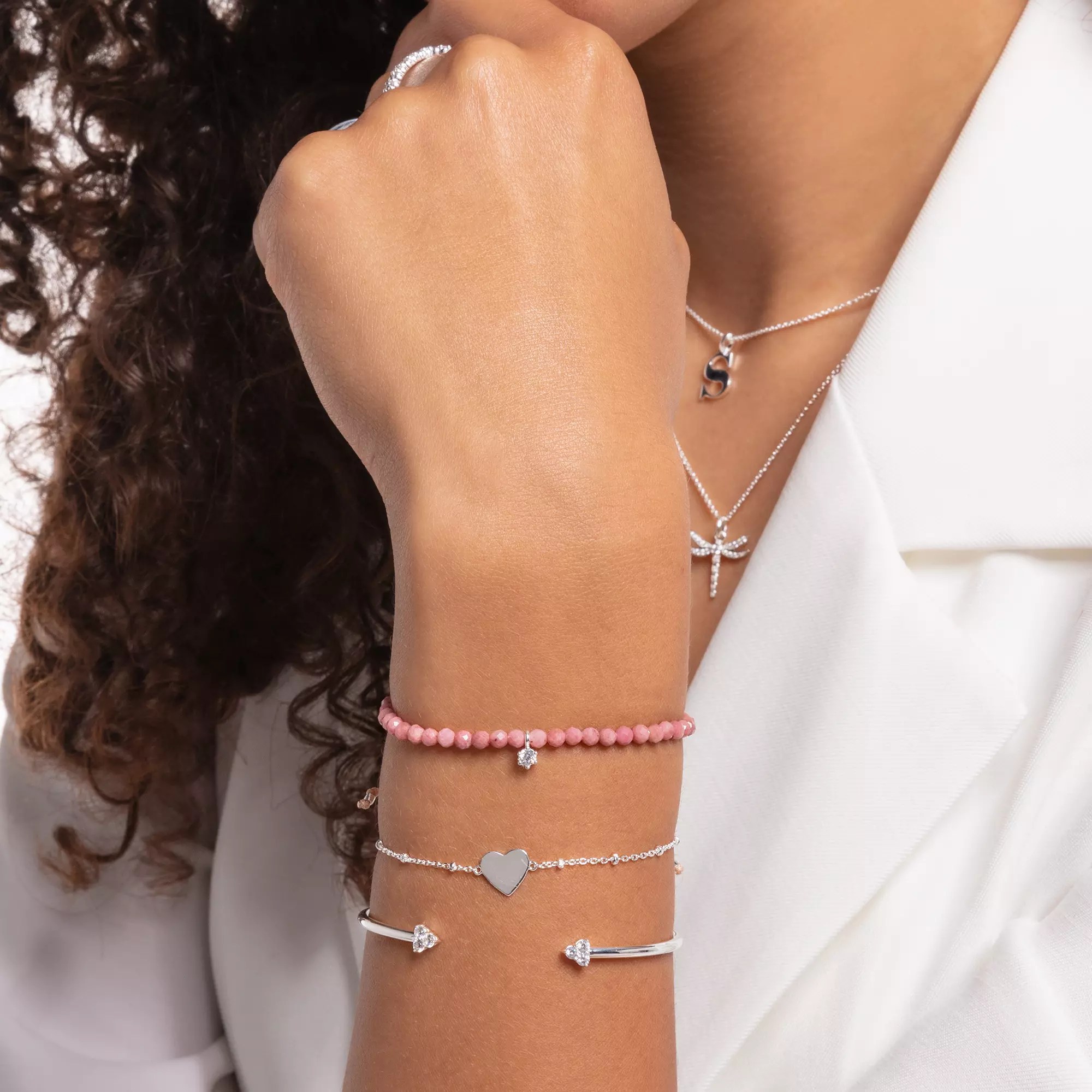 Thomas Sabo Charming Collection - Herz - Armband - 16-17,5-19 cm - Silber – Ansicht 2