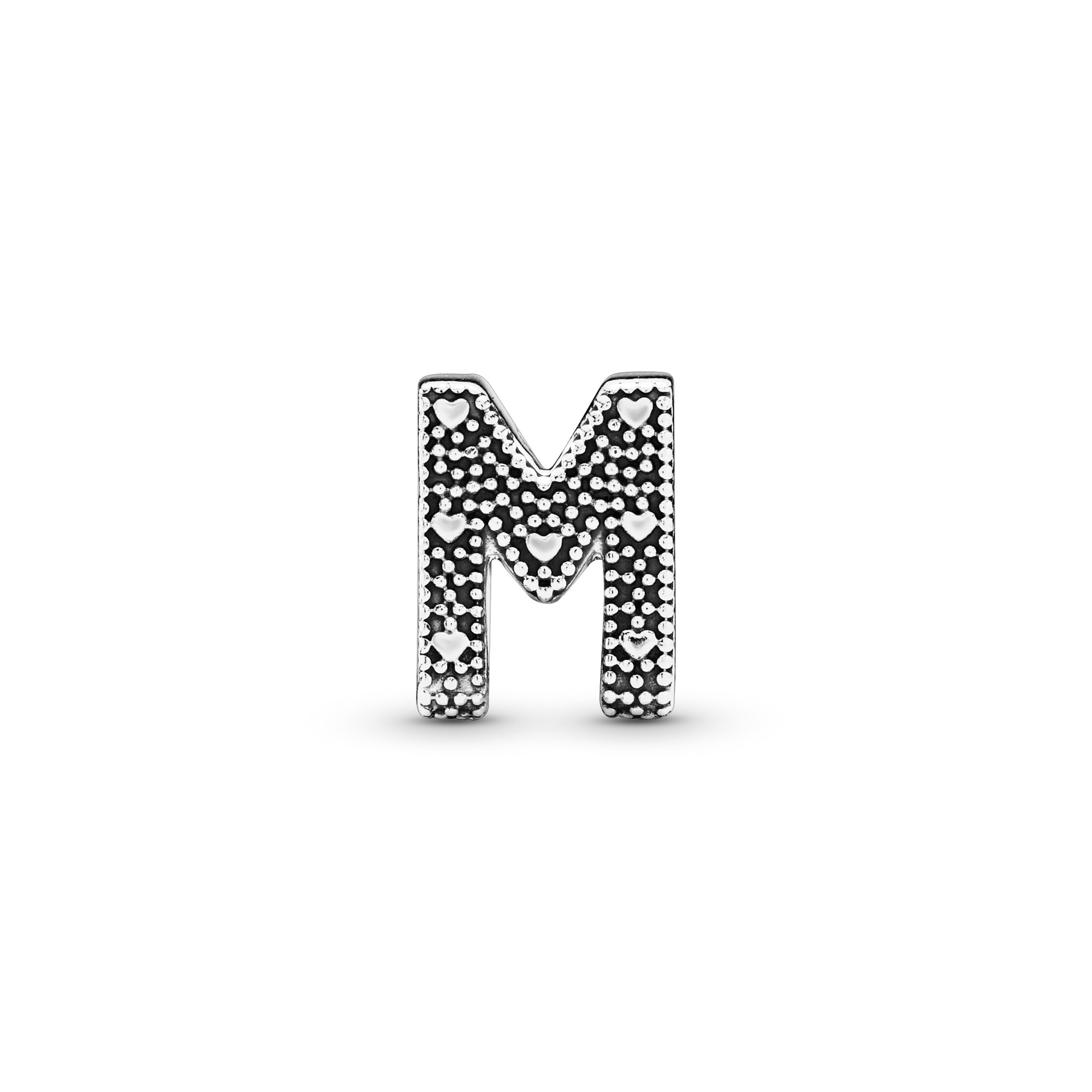 PANDORA Charm - Buchstabe M - Letter M - 925 Sterling Silber – Ansicht 2