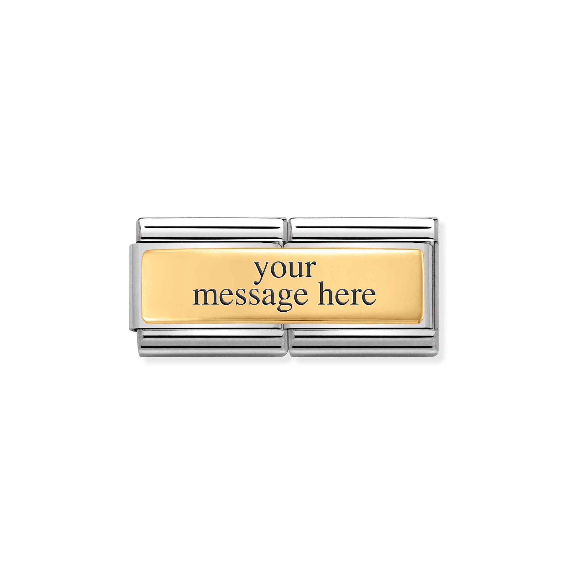 Nomination - 030710 01 Composable DOUBLE Classic - Glatte Plakette – Ansicht 5