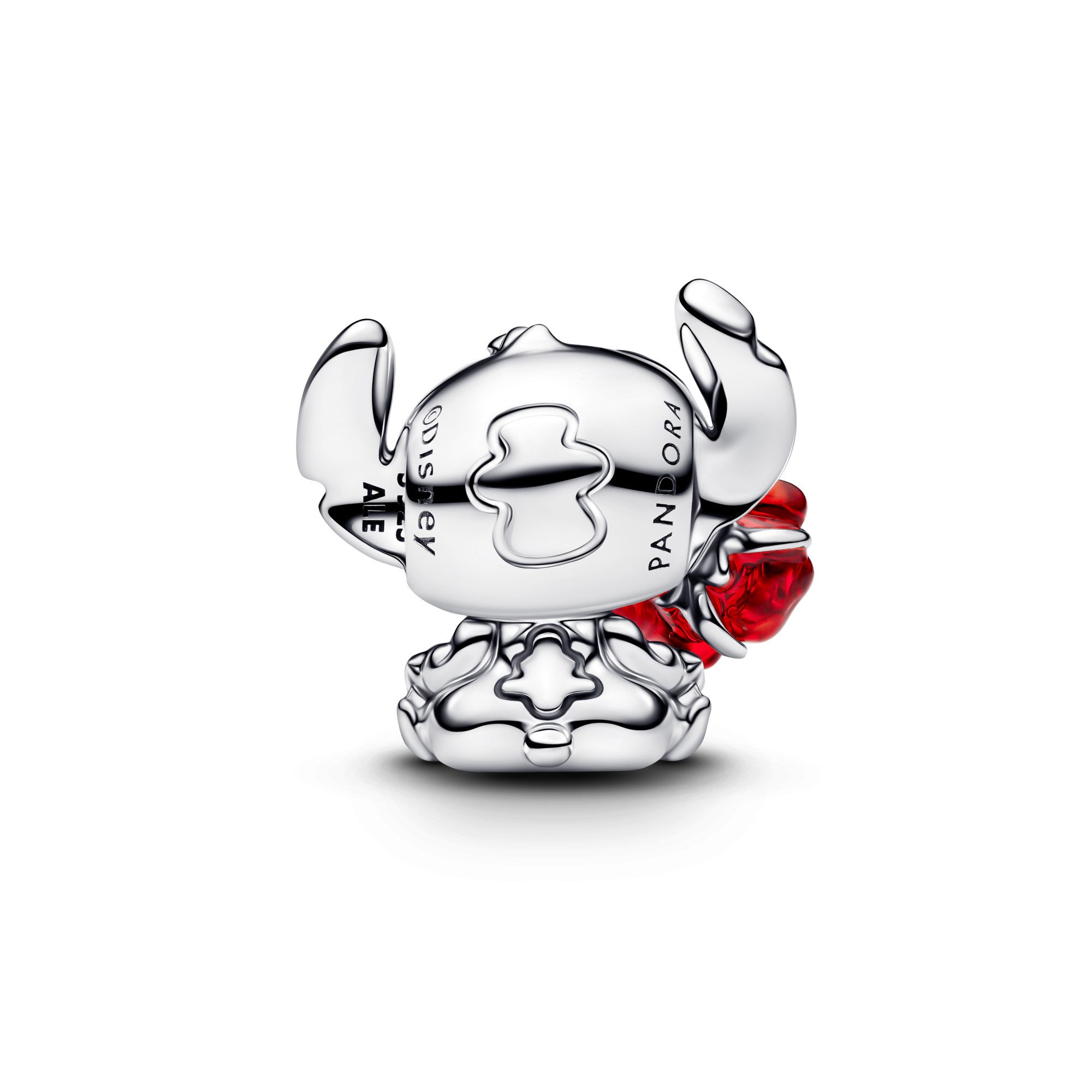 Pandora Disney Stitch - Rose Murano Glas - Charm - Silber - Murano Glas & Emaille - Rot – Ansicht 2
