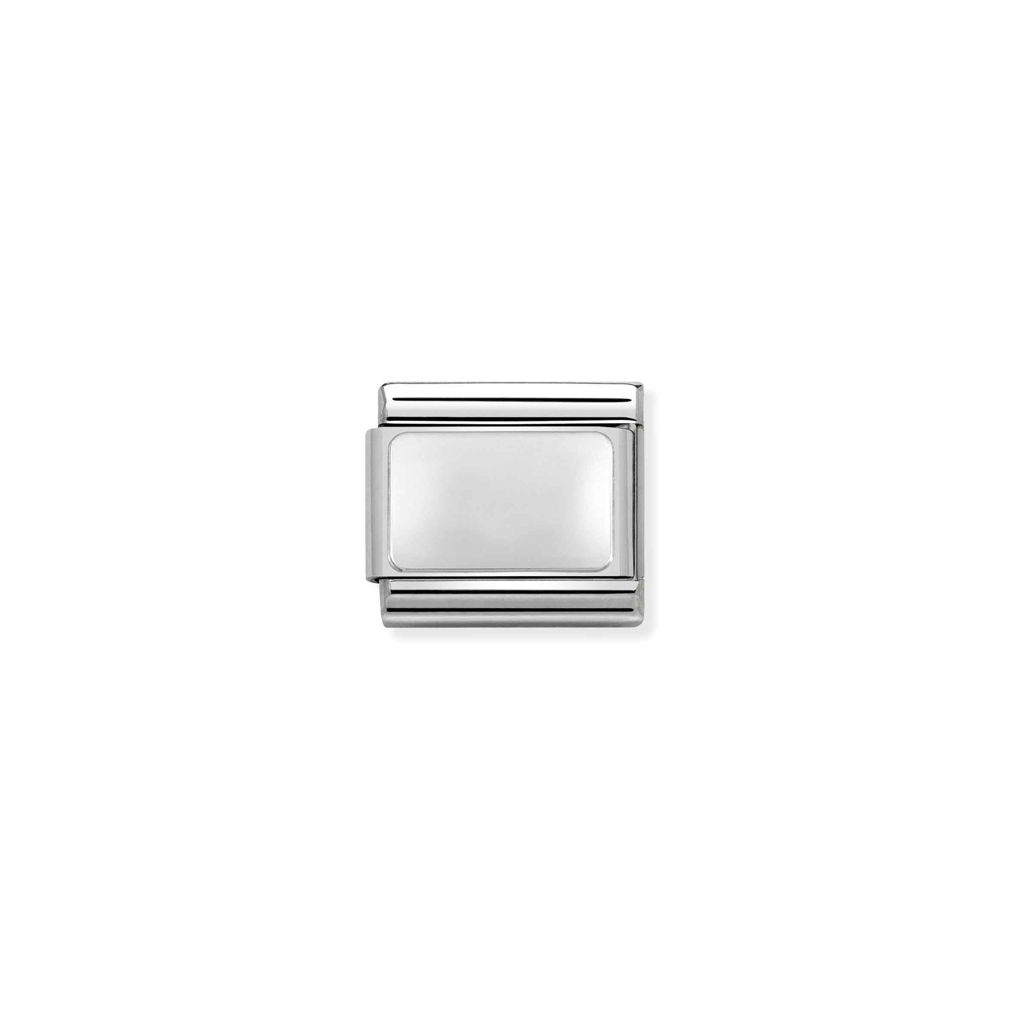 Nomination Composable Classic Charm Plakette gravierbar - Edelstahl, Sterling Silber