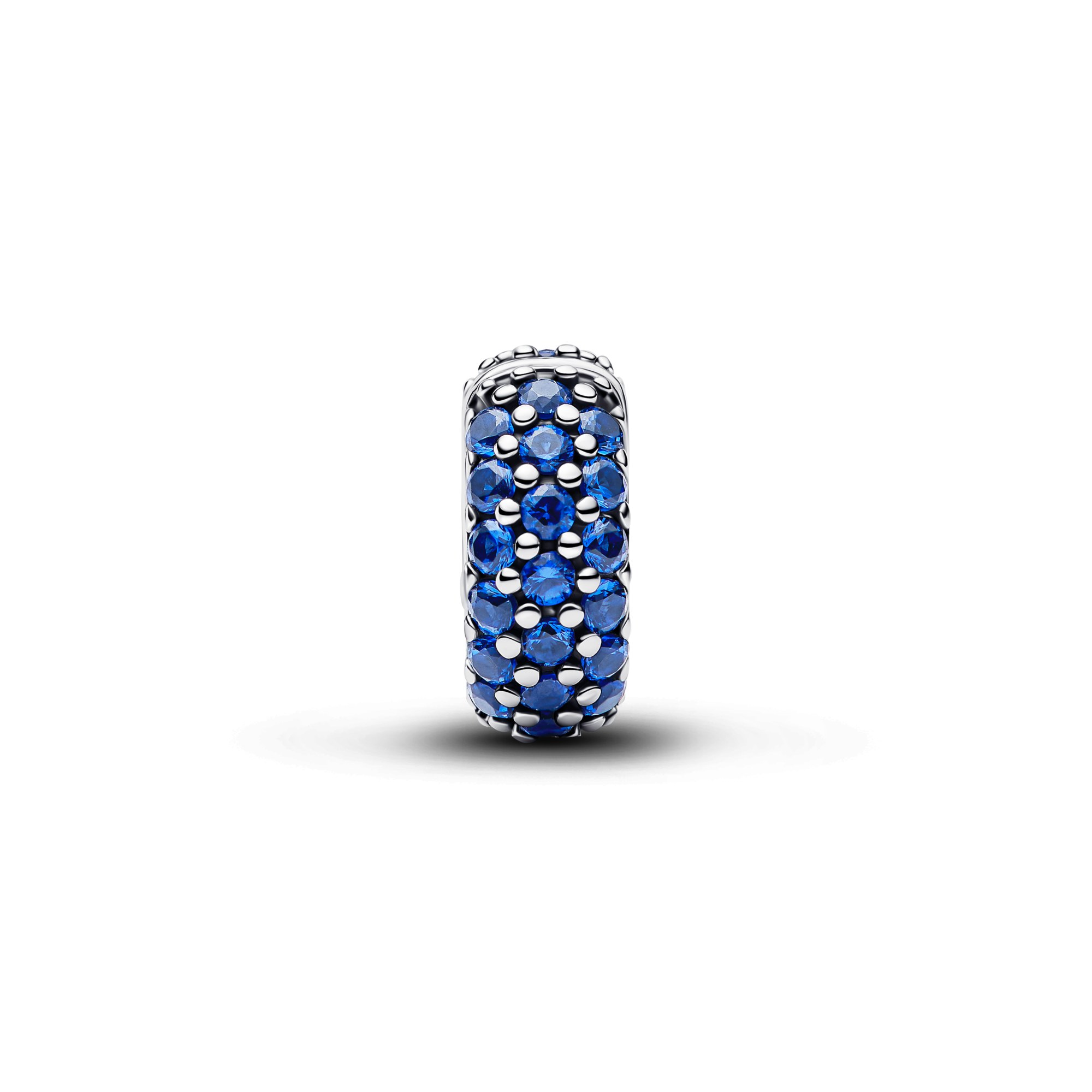 Pandora Königsblauer Stein CLIP Charm - Silber synth. Kristall - Blau – Ansicht 2