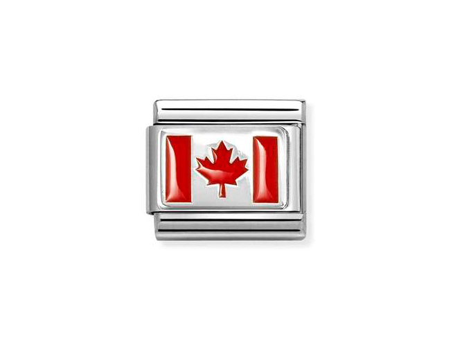 Nomination 330207 37 - CLASSIC FLAGGEN - LACK & Sterling Silber - Canada