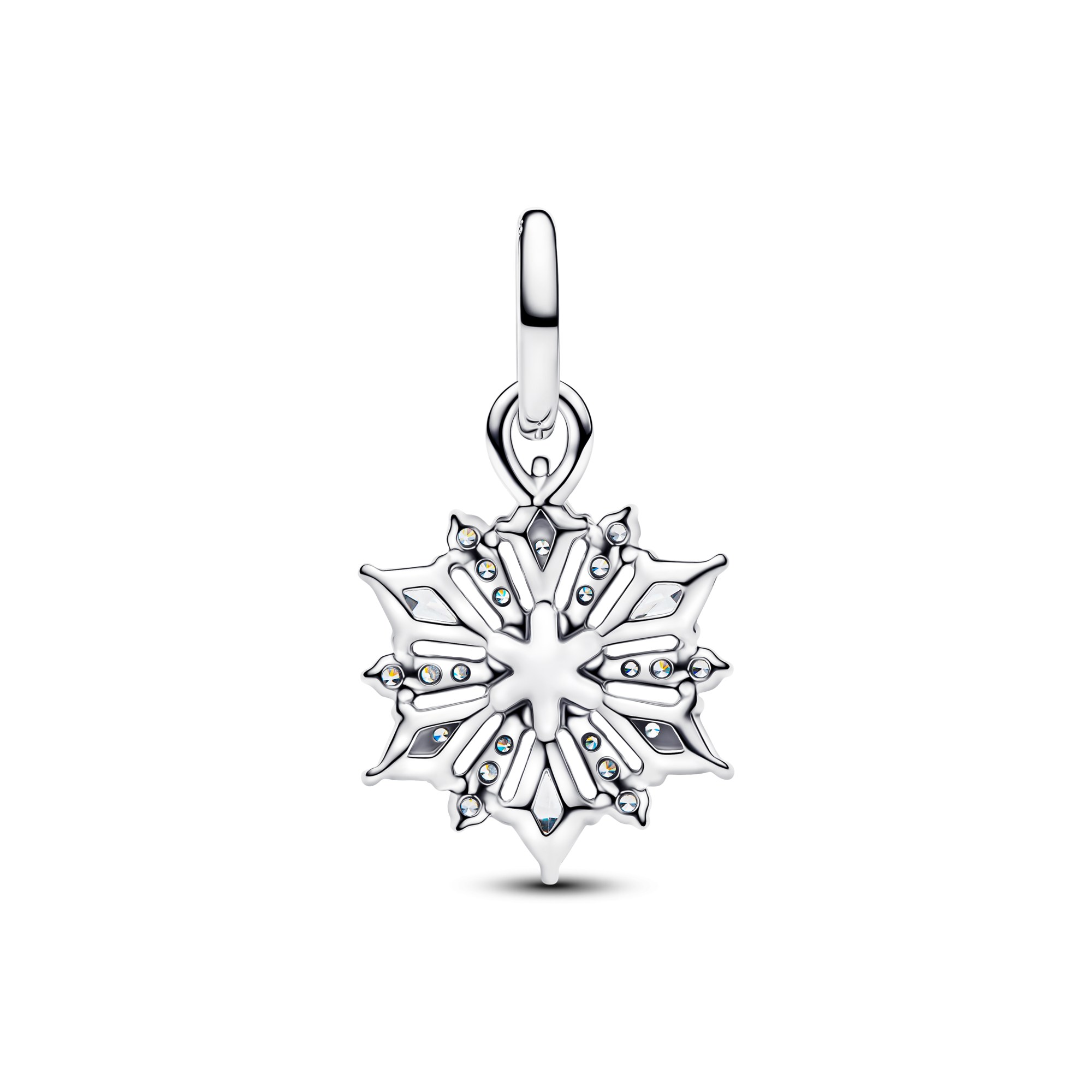 Pandora Disney Eiskönigin Elsa Schneeflocke Charm - Sterling Silber - Steinmix Blau – Ansicht 3