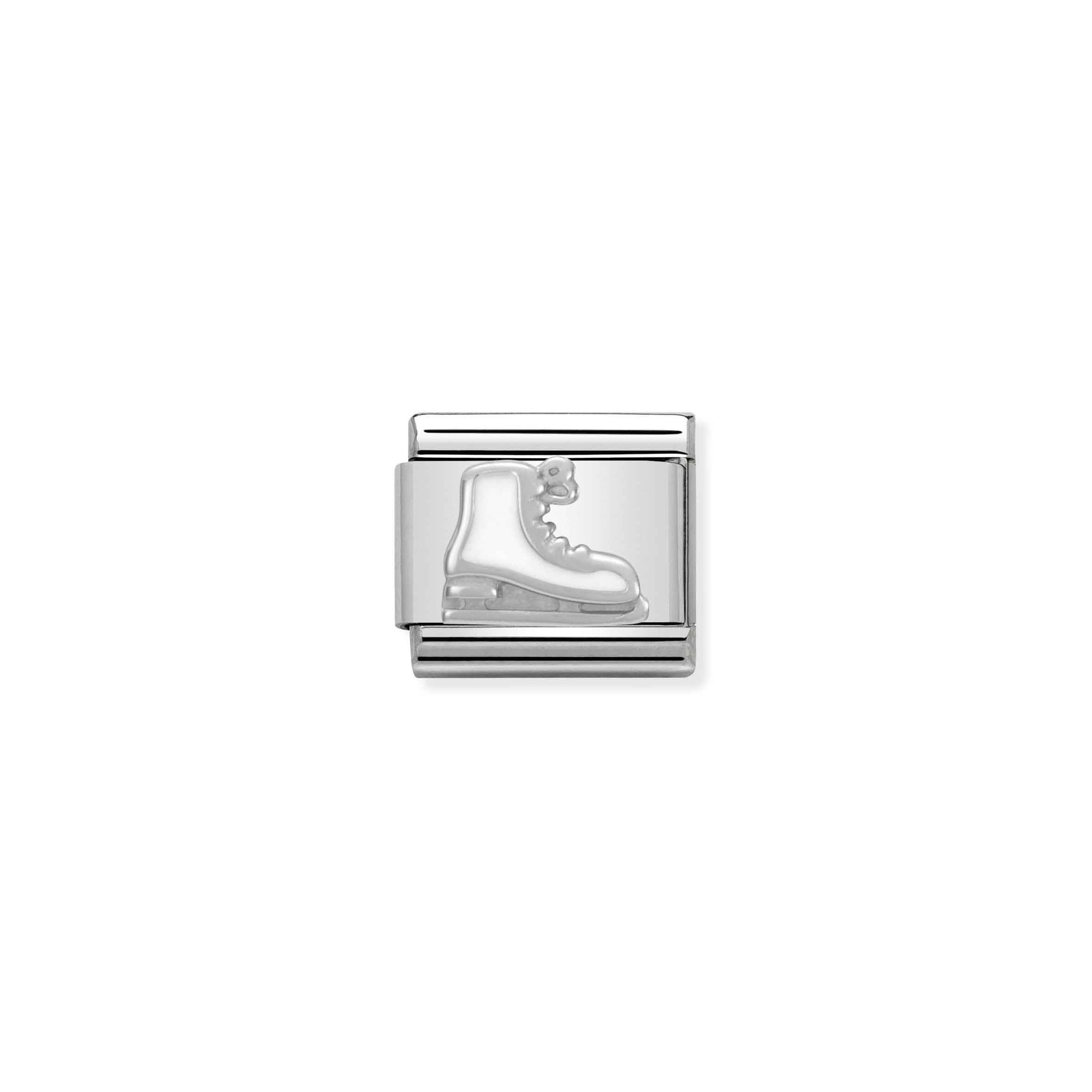 Nomination Composable Classic Charm SilverShine Rollschuh weiß - Edelstahl, Silber 925, Emaille