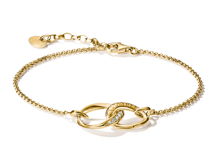 Thomas Sabo Together - A2233-M01-14-L19V Armband - 19 cm - 18K Gelbgold-Vergoldung