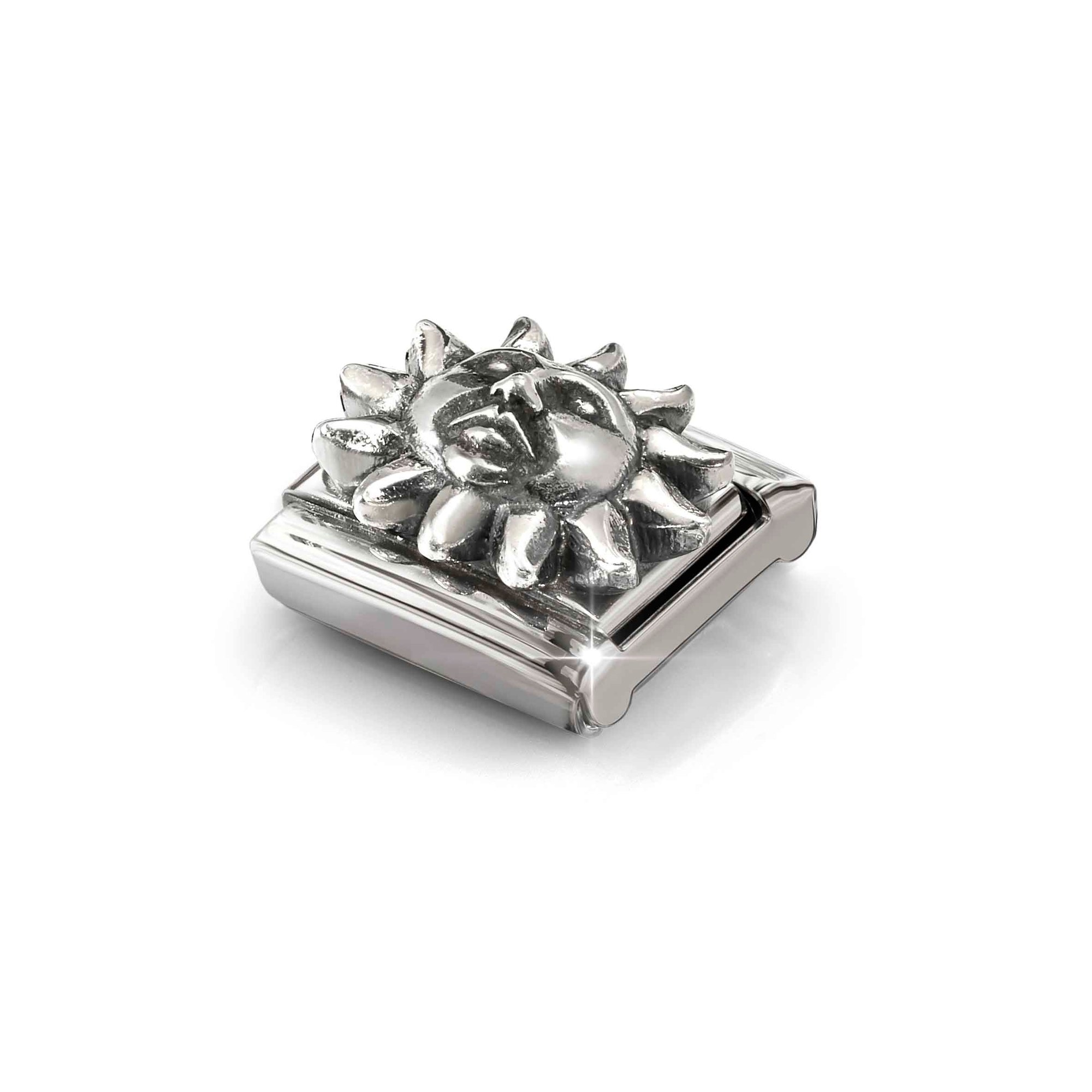Nomination Composable Classic Charm Sonne - Edelstahl, Sterling Silber oxidiert – Ansicht 5