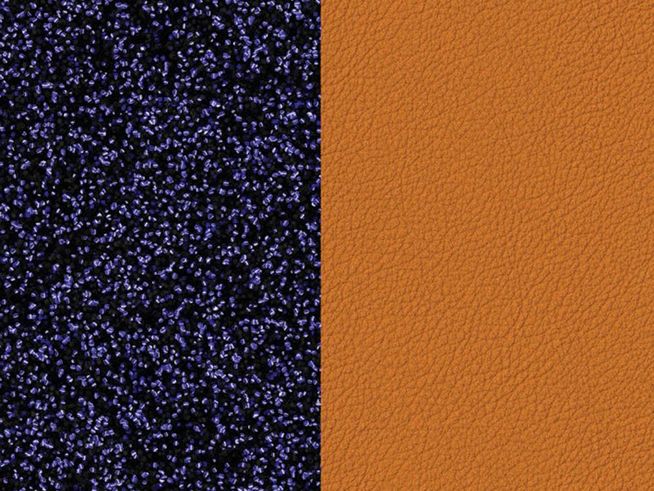 Zweiseitige Lederarmreif Einlage von Les Georgettes Lapis-Papyrus in Ocker Gelb und Dunkelblau Glitzer, 8 mm, für stilvolle Akzente und vielfältige Kombinationsmöglichkeiten.