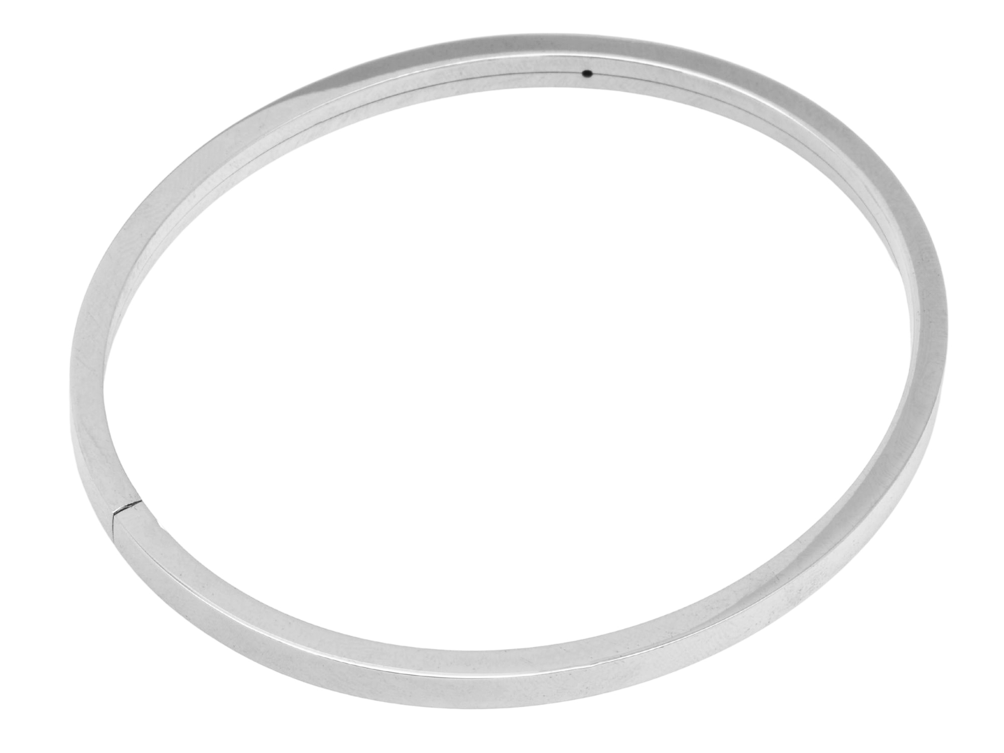 Armreif Schlichte Eleganz - Silber poliert rhodiniert - 18 cm