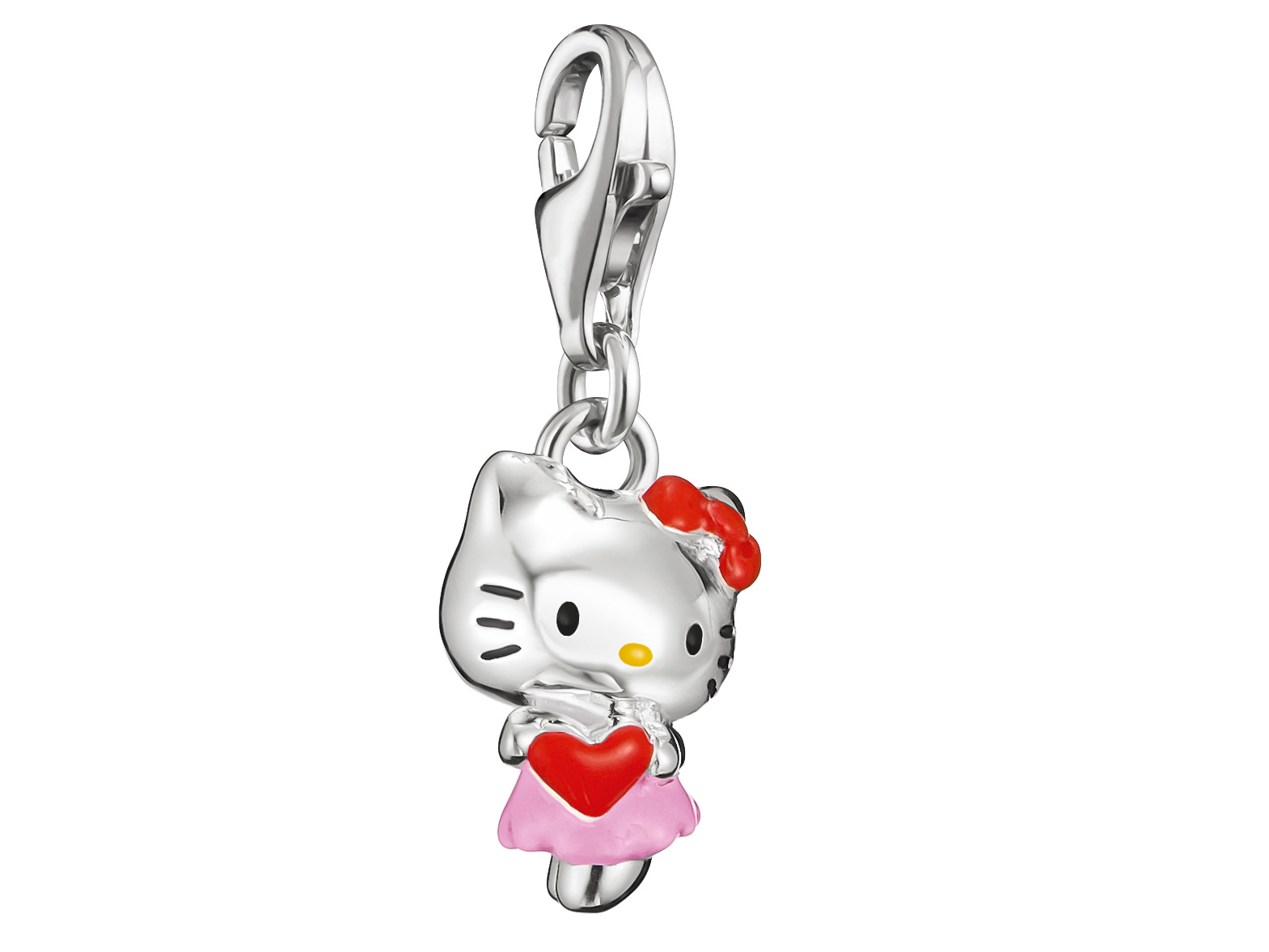 Thomas Sabo Hello Kitty 2249-M06-7 - Charm-Anhänger - versilbert & Emaille