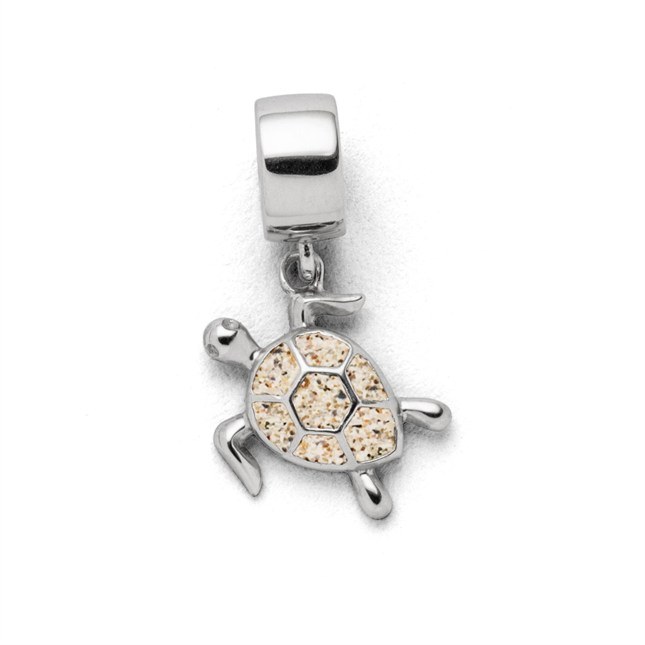 DUR Charm Schildkröte Strandsand - Sterling Silber - Strandsand – Ansicht 2