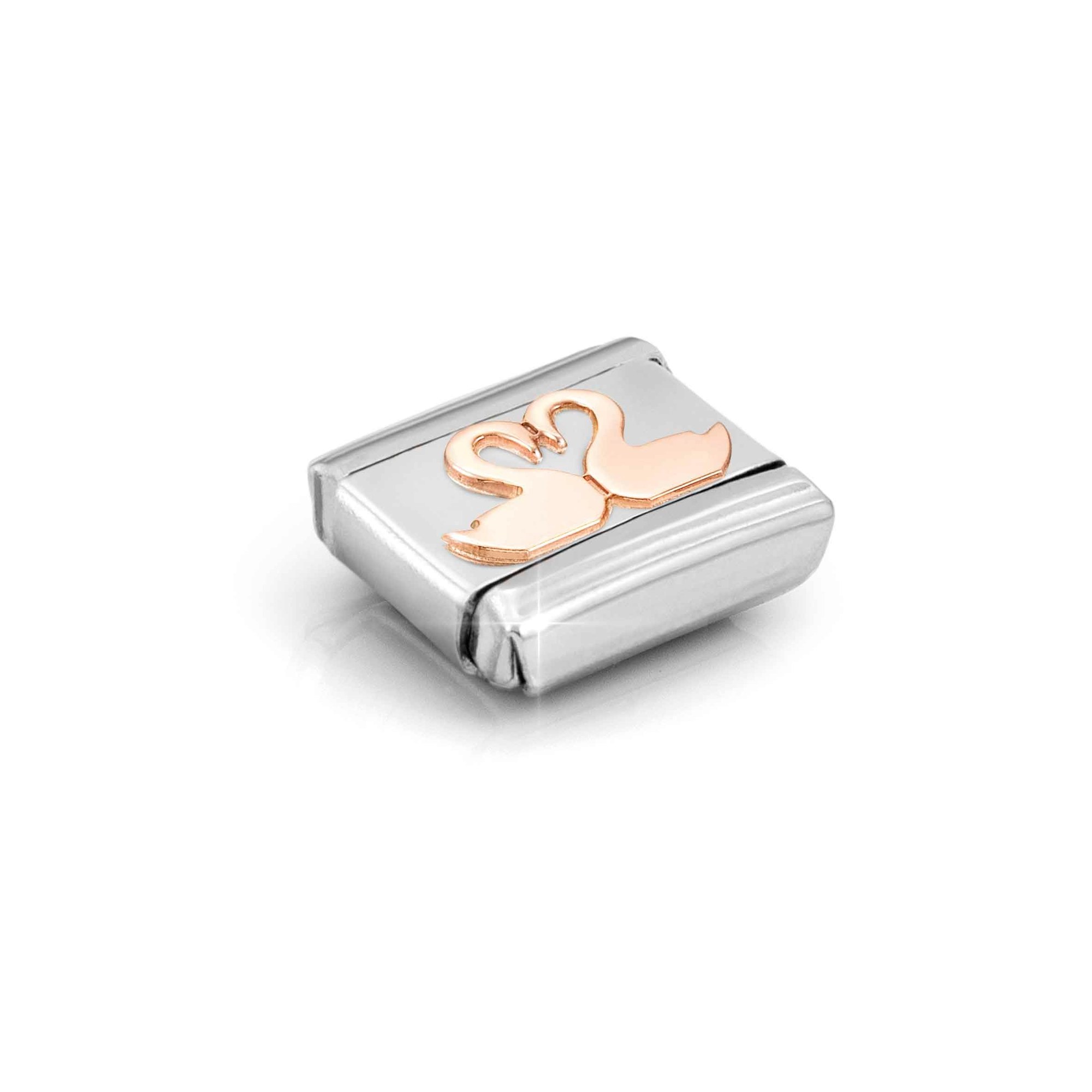 Nomination Composable Classic Charm Schwäne - Edelstahl, roségoldfarben – Ansicht 4