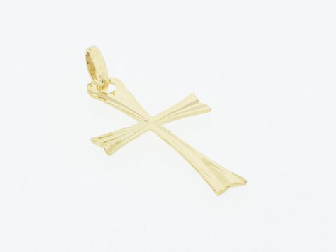 Gold Anhänger Kreuz 333 Gold kunstvoll 2,2 cm vom Hersteller Juwelier Harnisch klassisch gestaltet, ideal als stilvolles Accessoire oder Geschenk.