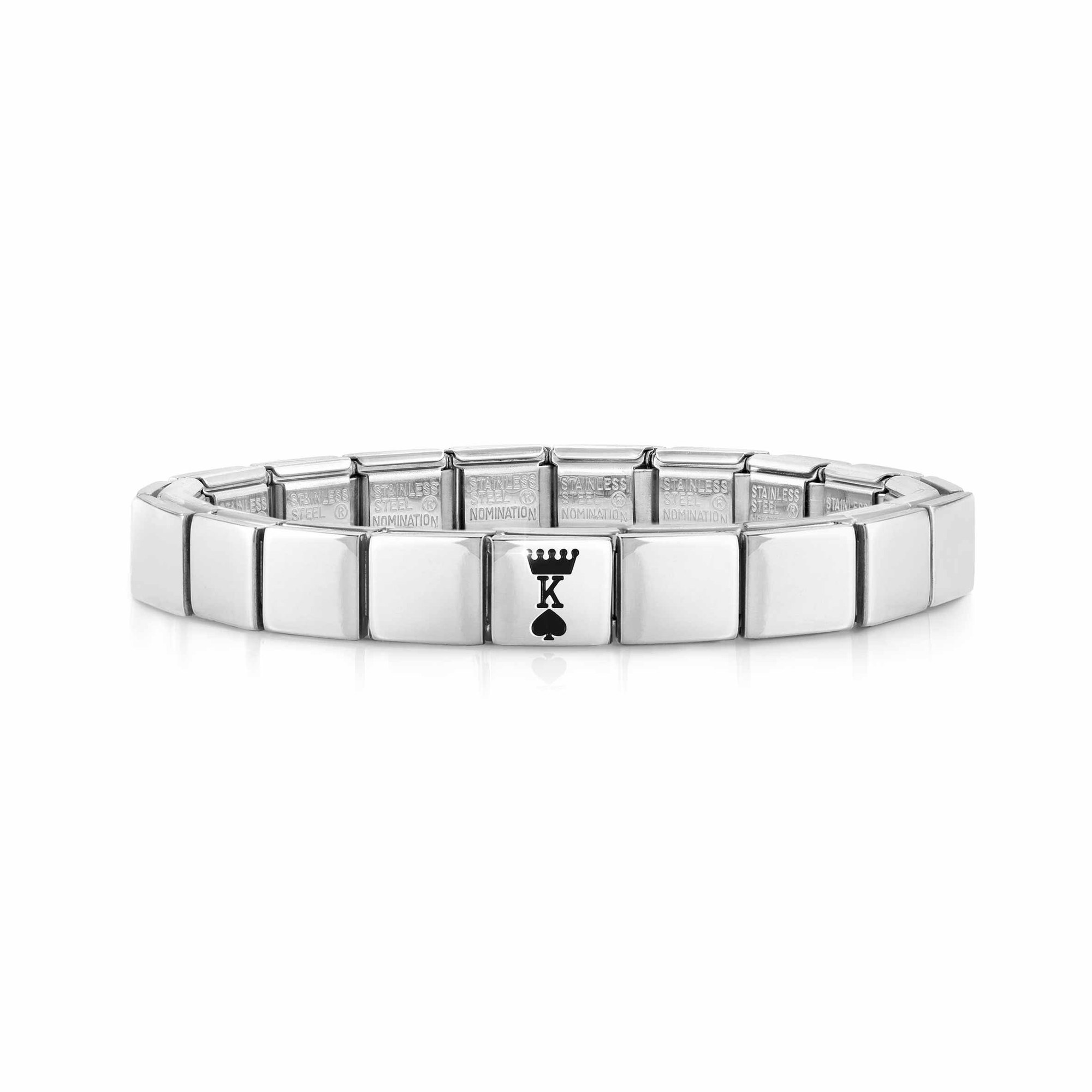 Nomination Classic GLAM Armband Edelstahl Silber - King of spades