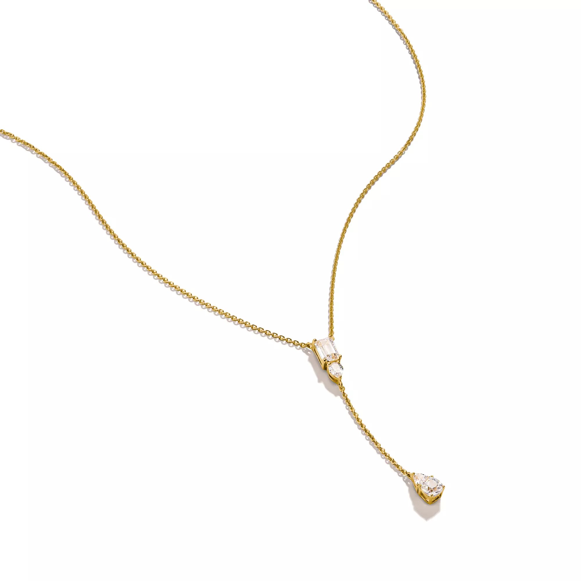 Thomas Sabo Bold Elegance Kette 45 - 50 cm - 750/- Gold auf Silber & Zirkonia - Weiß – Ansicht 2