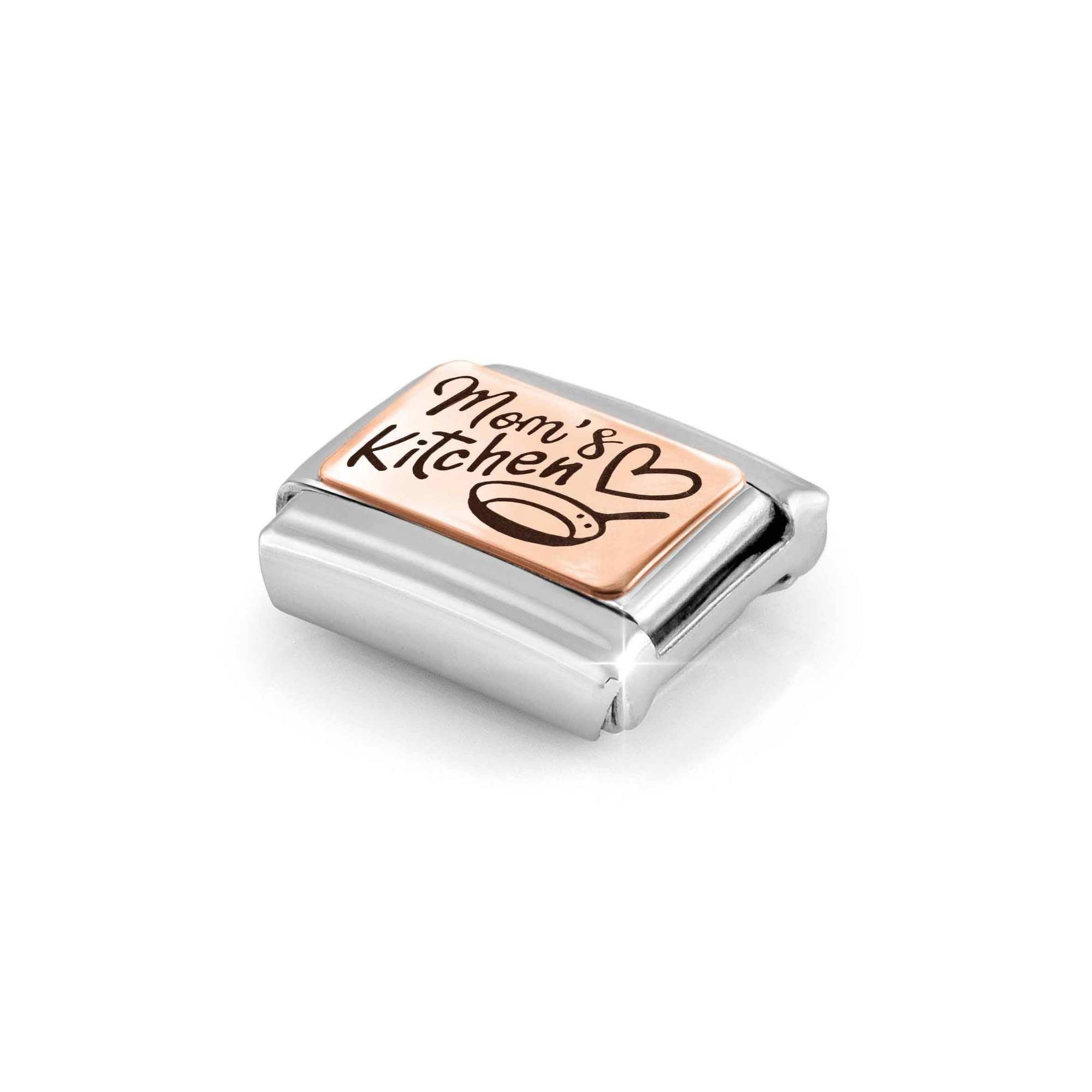 Nomination Composable Classic Charm Mom's Kitchen - Edelstahl, Gold 375 Roségold – Ansicht 3