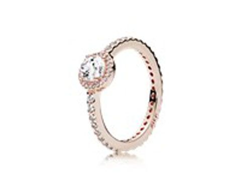 PANDORA - 180946CZ-54 - Klassische Eleganz - Ring PANDORA Rose - Gr 54