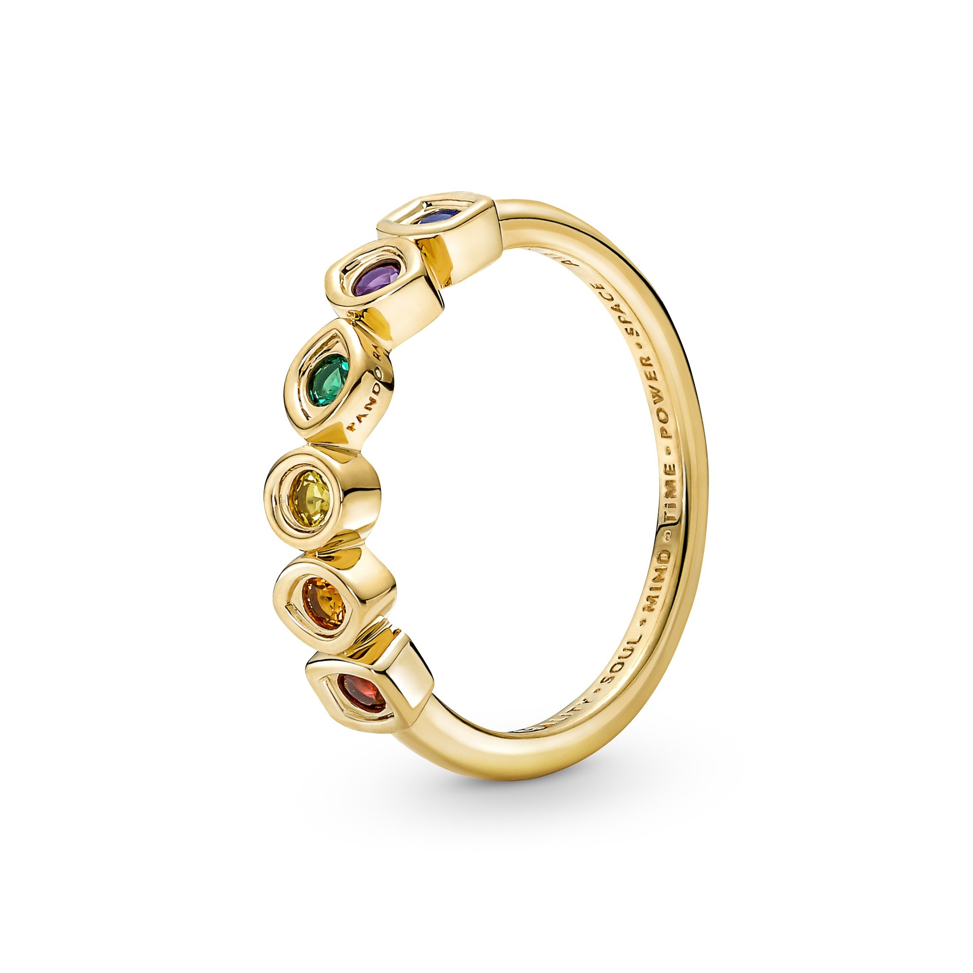 Pandora Marvel The Avengers Infinity Stones Ring - Gelbgold Verg. - Kristall - Multicolor