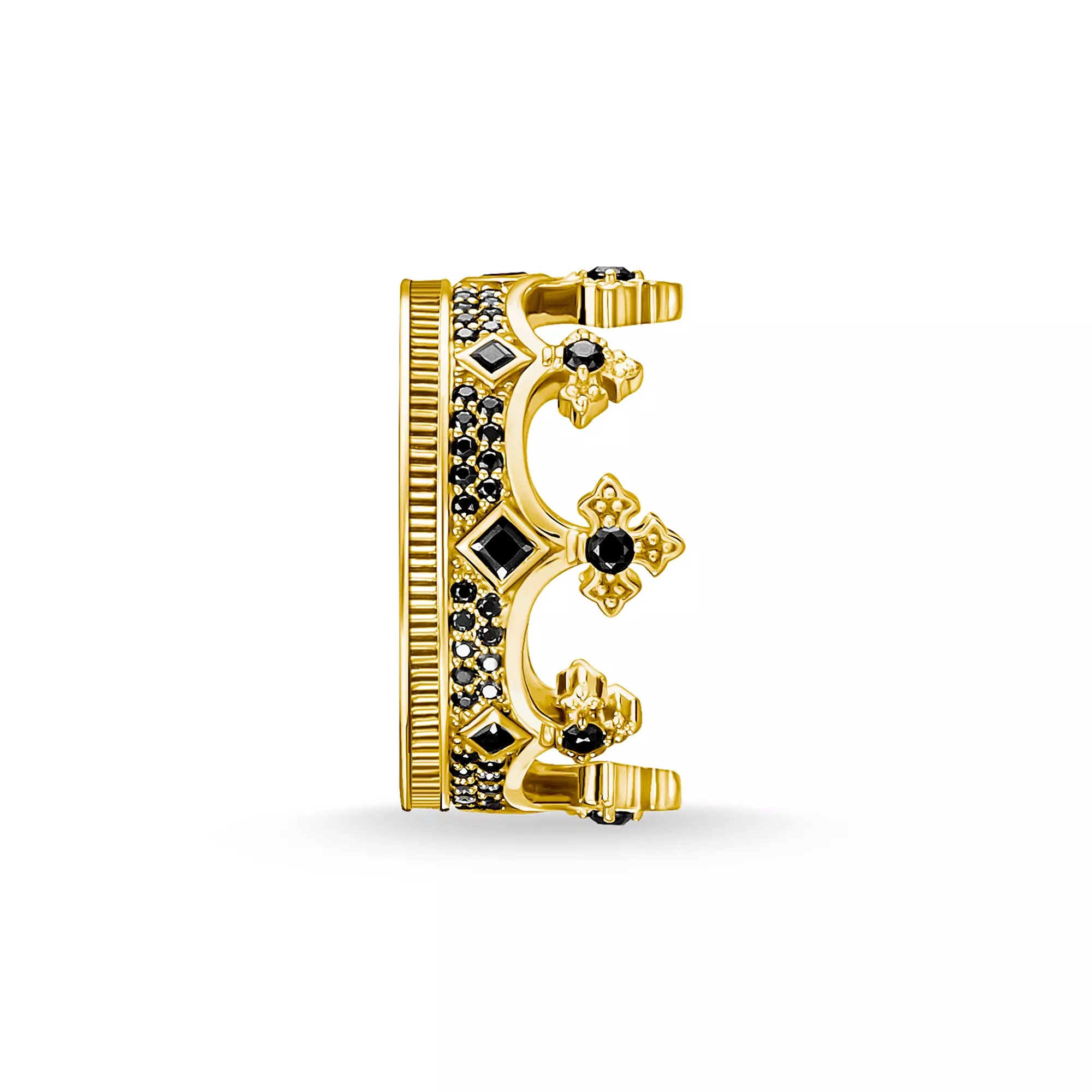 Thomas Sabo Ring - Silber Gelbgold - schwarz – Ansicht 3