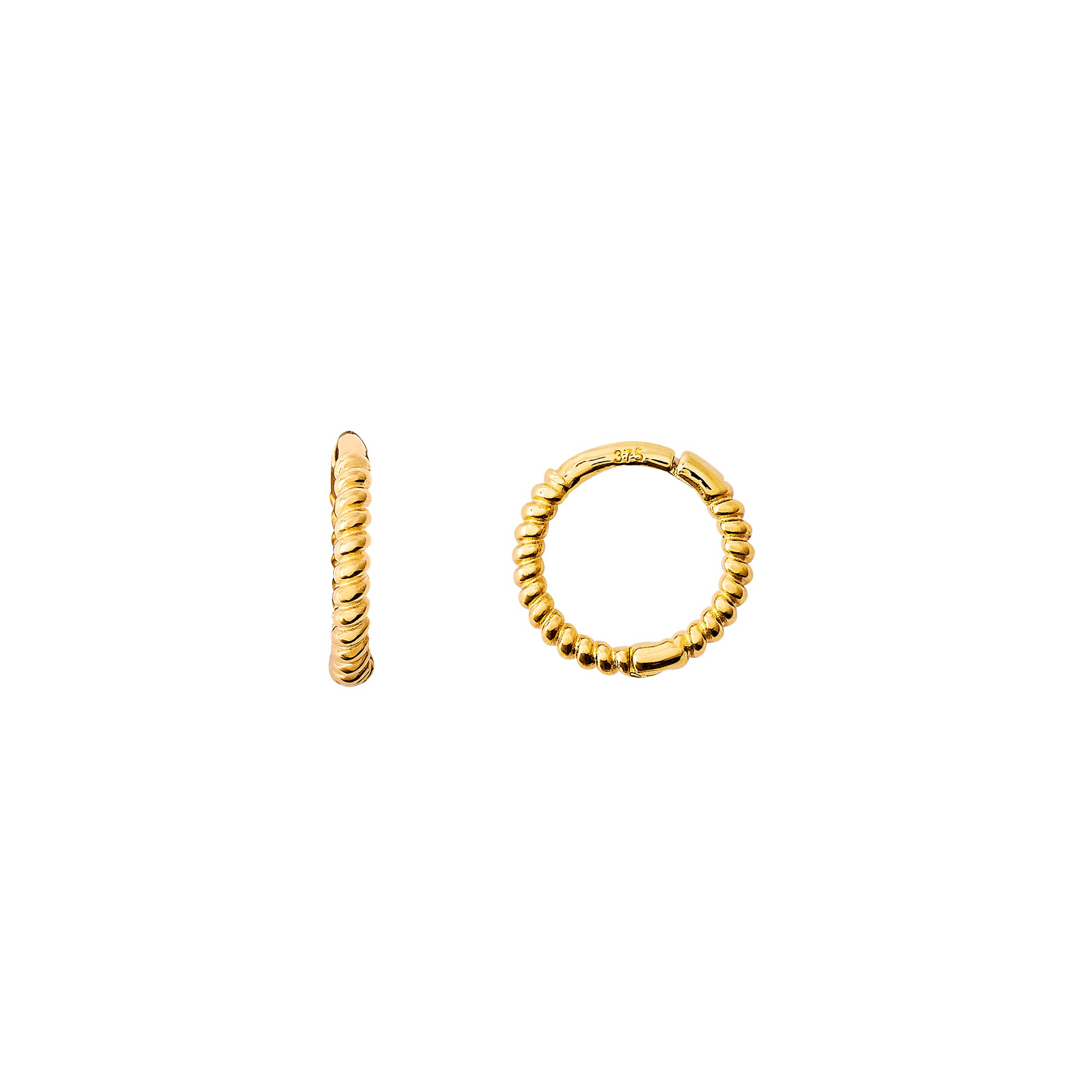 XENOX XG14K6003G - Gelbgold 585 Creolen - poliert – Ansicht 2