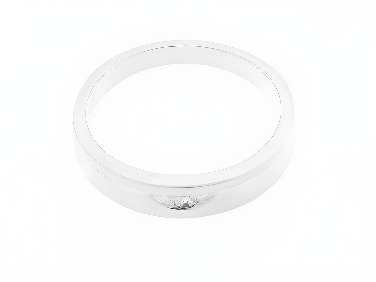 Ring in Silber 925, glänzend und matt, ziert ein Zirkonia. Größe 56, zeitloses Design, Hersteller: Juwelier Harnisch. Ideal für jeden Anlass.