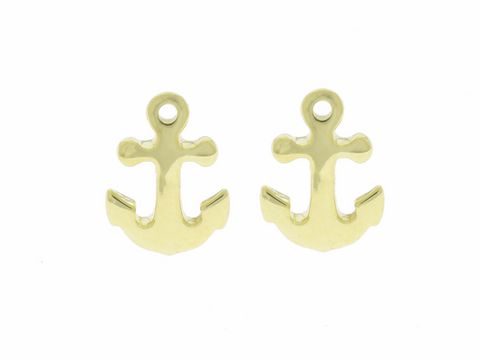 Ohrringe Stecker Anker Gold 333 trendig von Hersteller Juwelier Harnisch Technik und Freizeit, in einer glänzenden Ankerform, ideal für maritime Liebhaber und als modisches Accessoire.