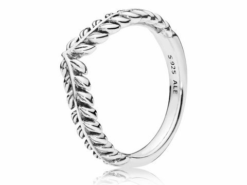 Silberring von Pandora mit Blätterdesign, Artikelnummer 197681-56, Größe 56/18, aus hochwertigem 925er Silber gefertigt, elegant und zeitlos, ideal für jeden Anlass.