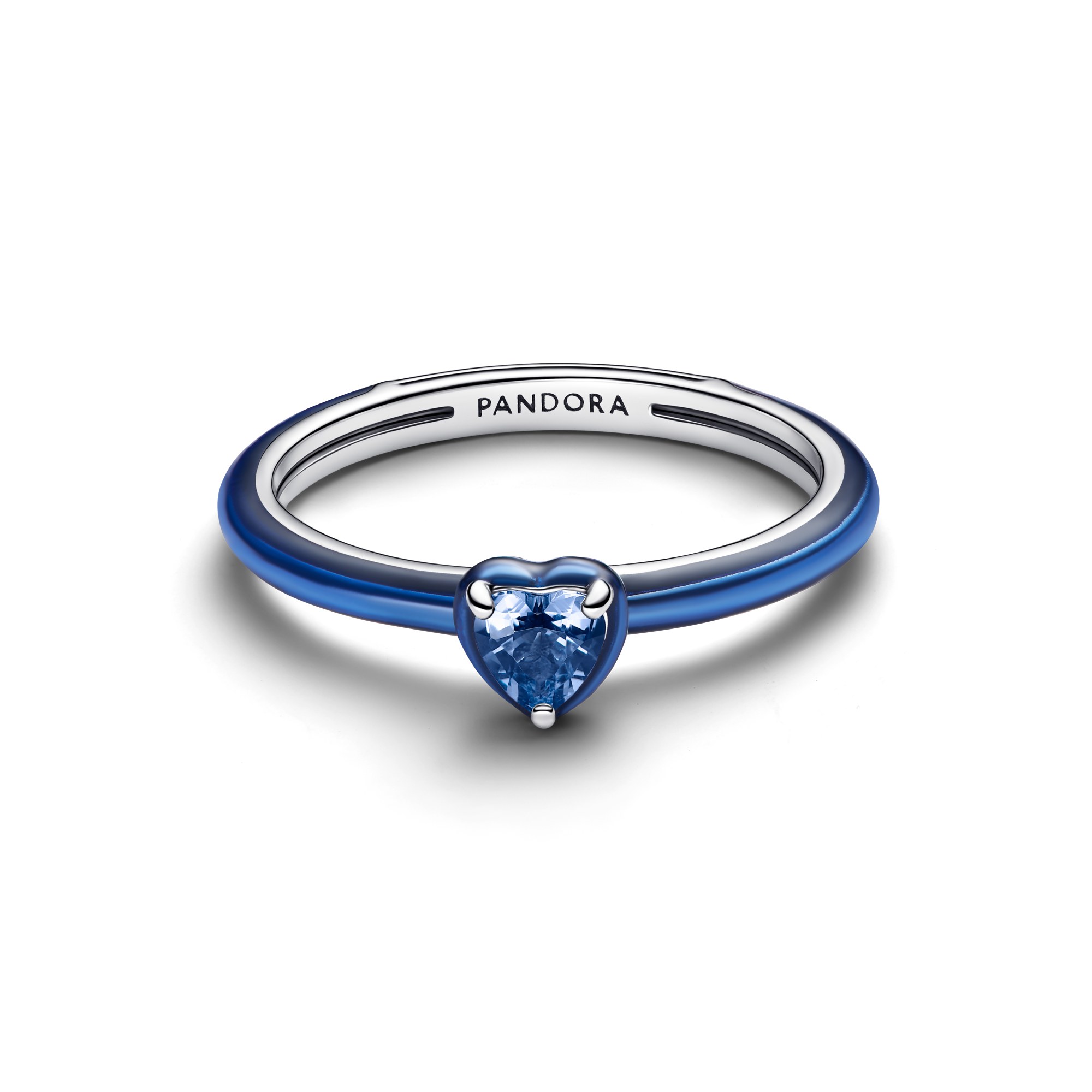 Pandora ME Blauer Chakra Herz Ring - Silber - Emaille - Kristall - Blau – Ansicht 2