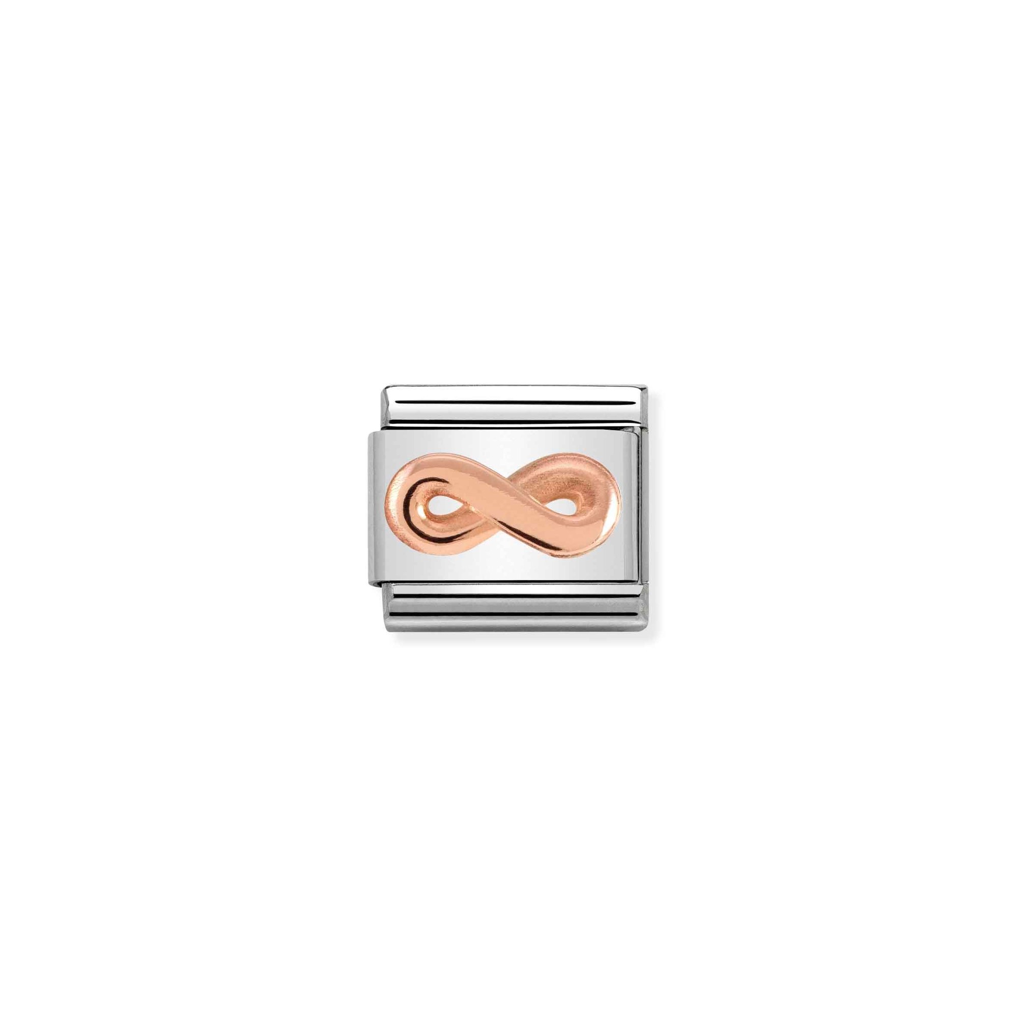 Nomination Composable Classic Charm Unendlichkeit - Edelstahl, Gold 375 Roségold