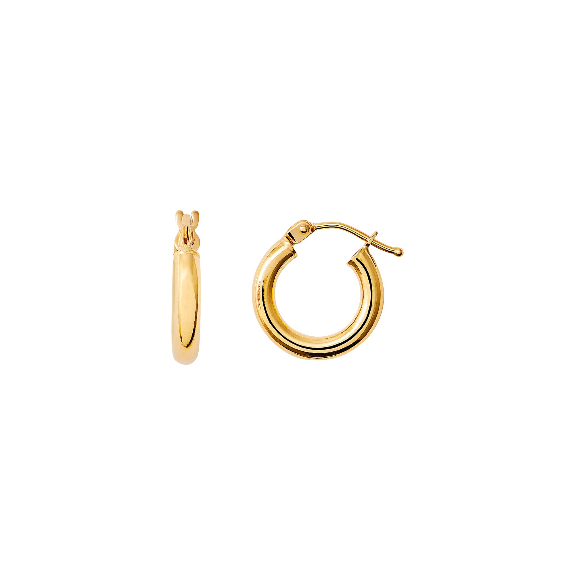 XENOX XG14K6011G - Gelbgold 585 Creolen - poliert – Ansicht 2