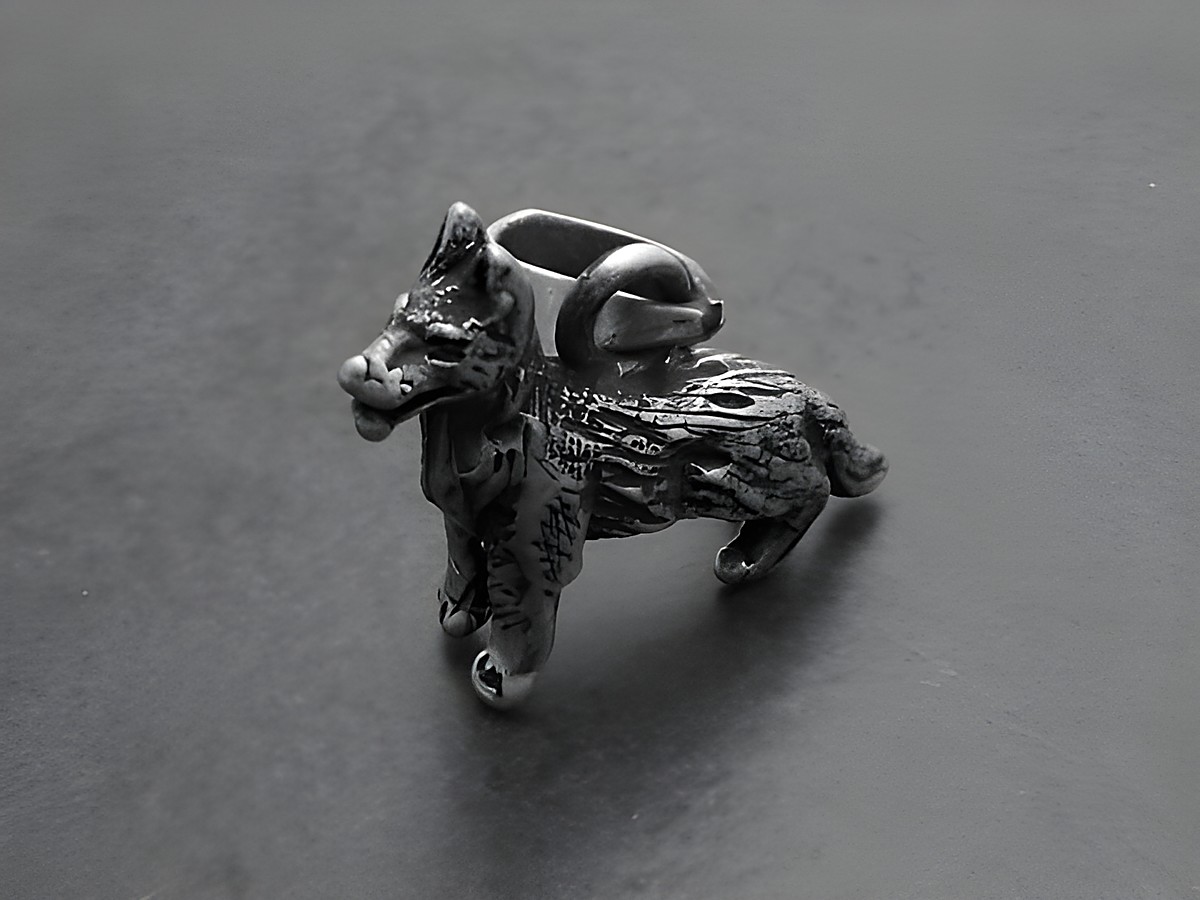 Deutscher Schäferhund Sterling Silber Anhänger massiv, detailreiche Verarbeitung, Hersteller Juwelier Harnisch, ideal für Tierliebhaber und Schmuckfans.