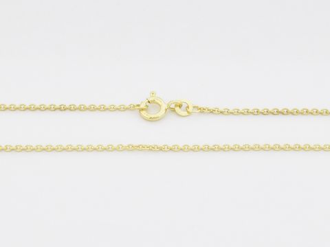 Gold Ankerkette 40 cm mit Drahtstärke 1,5 mm, Hersteller Juwelier Harnisch, Gold 333, fein glänzende Kette mit praktischem Karabinerverschluss.