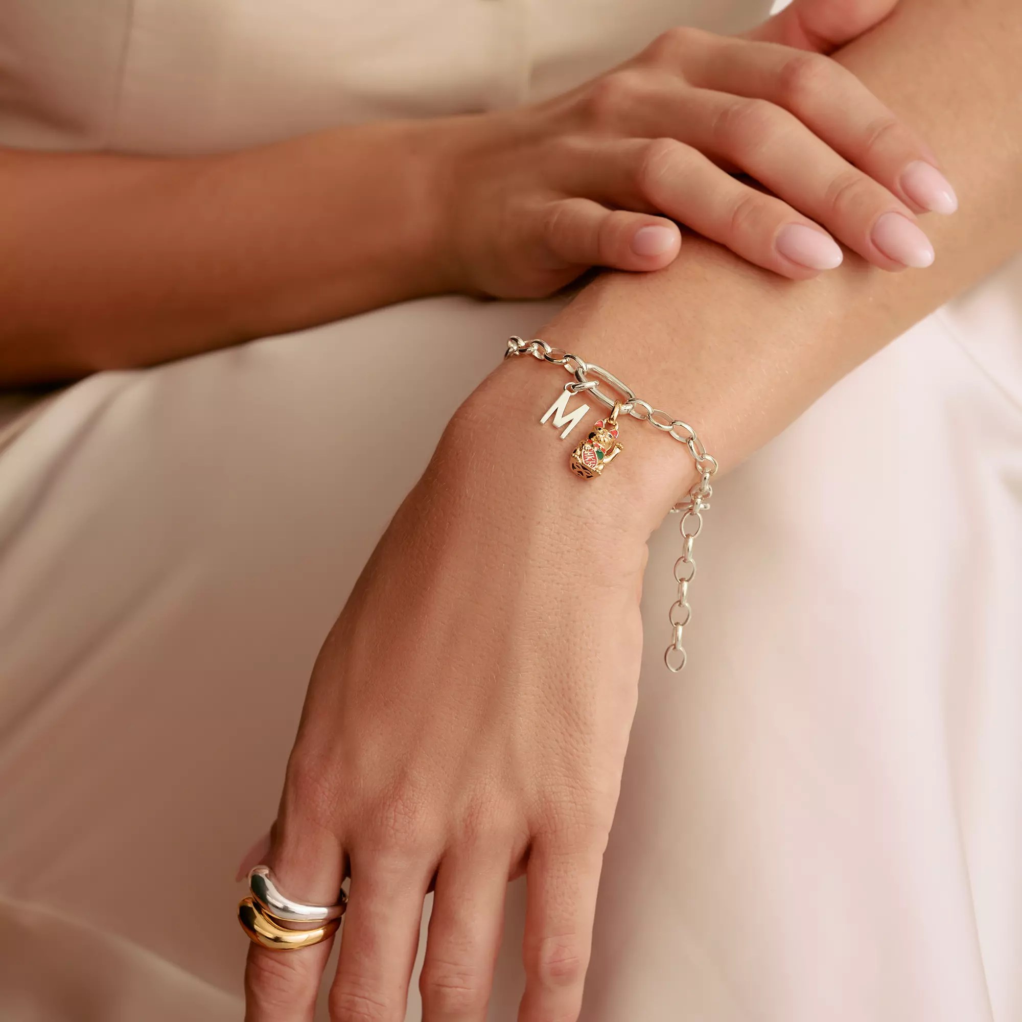 Thomas Sabo Connect - Charm Armband mit einem Connect Link - Silber - 15 cm – Ansicht 4