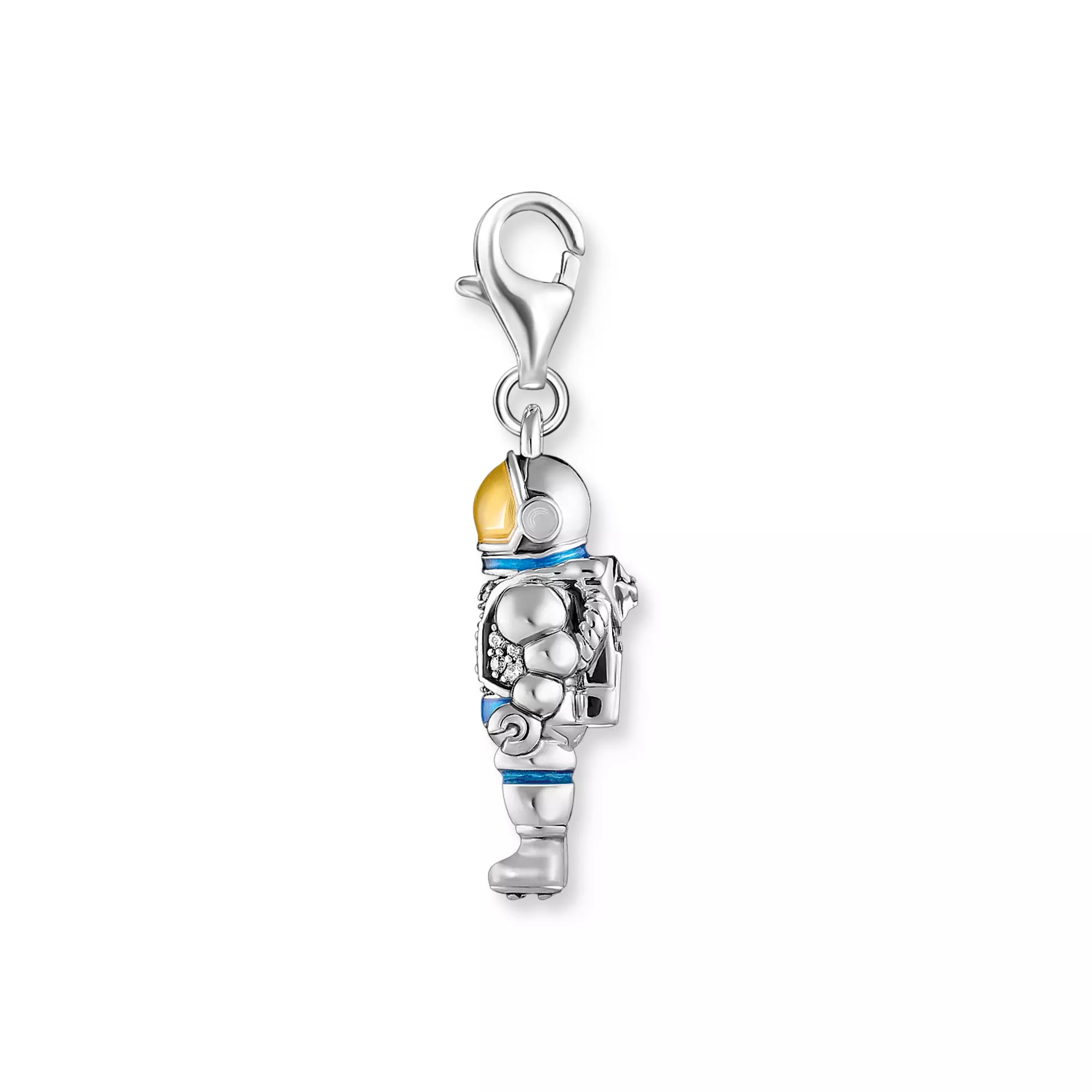 Thomas Sabo Charm-Anhänger - Astronauten - Silber gesch. & Emaille & Zirkonia - mehrfarbig – Ansicht 2
