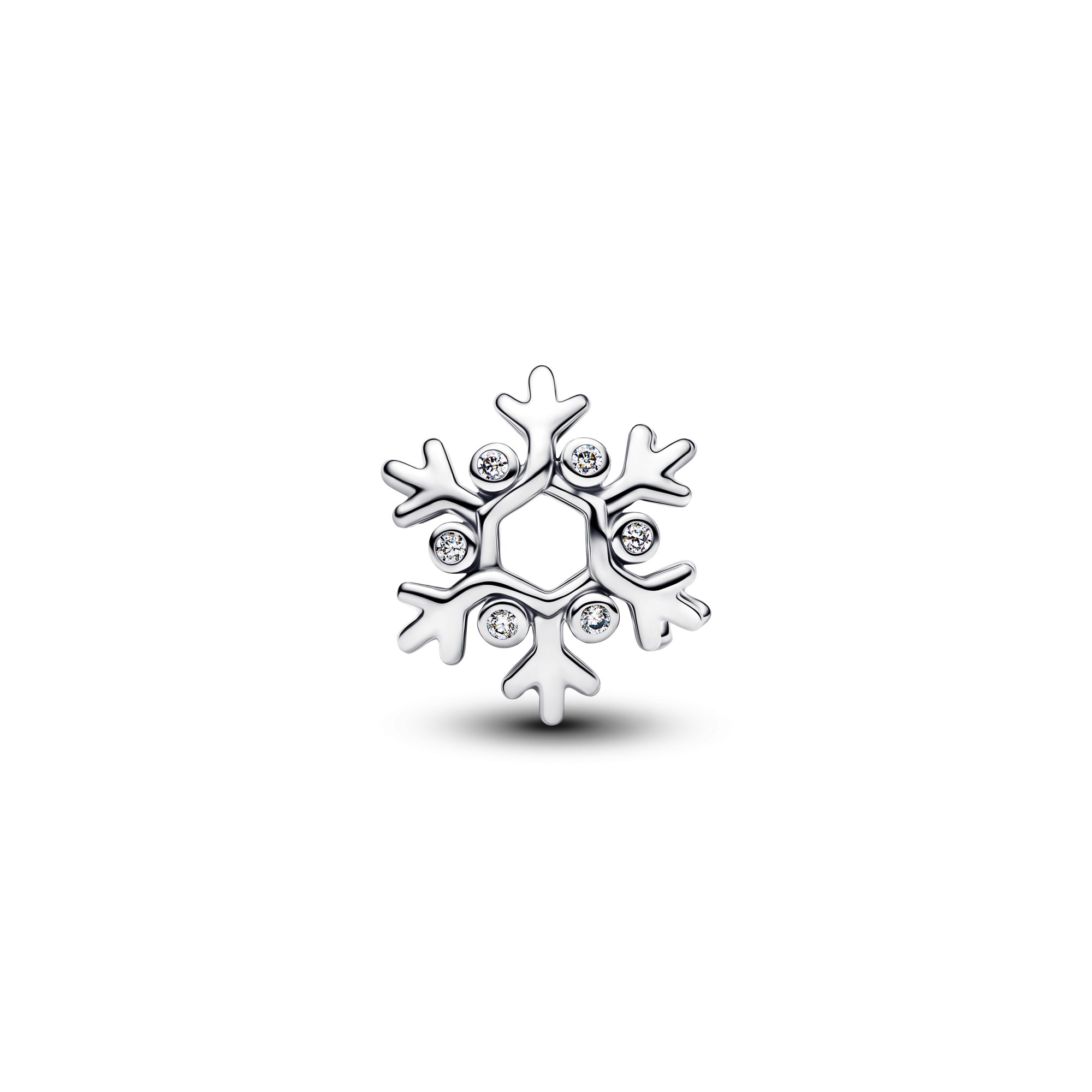 Pandora Schneeflocke Charm - Sterling Silber - Zirkonia – Ansicht 3