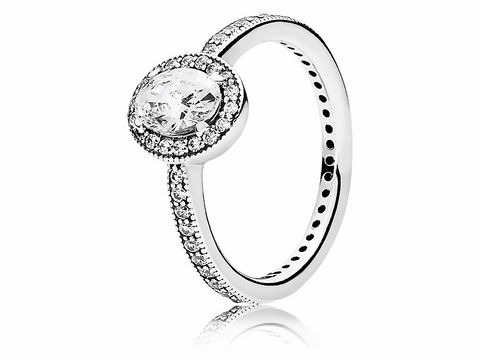 PANDORA - 191017CZ Vintage Eleganz - Silber Ring - Zirkonia - Gr. 58