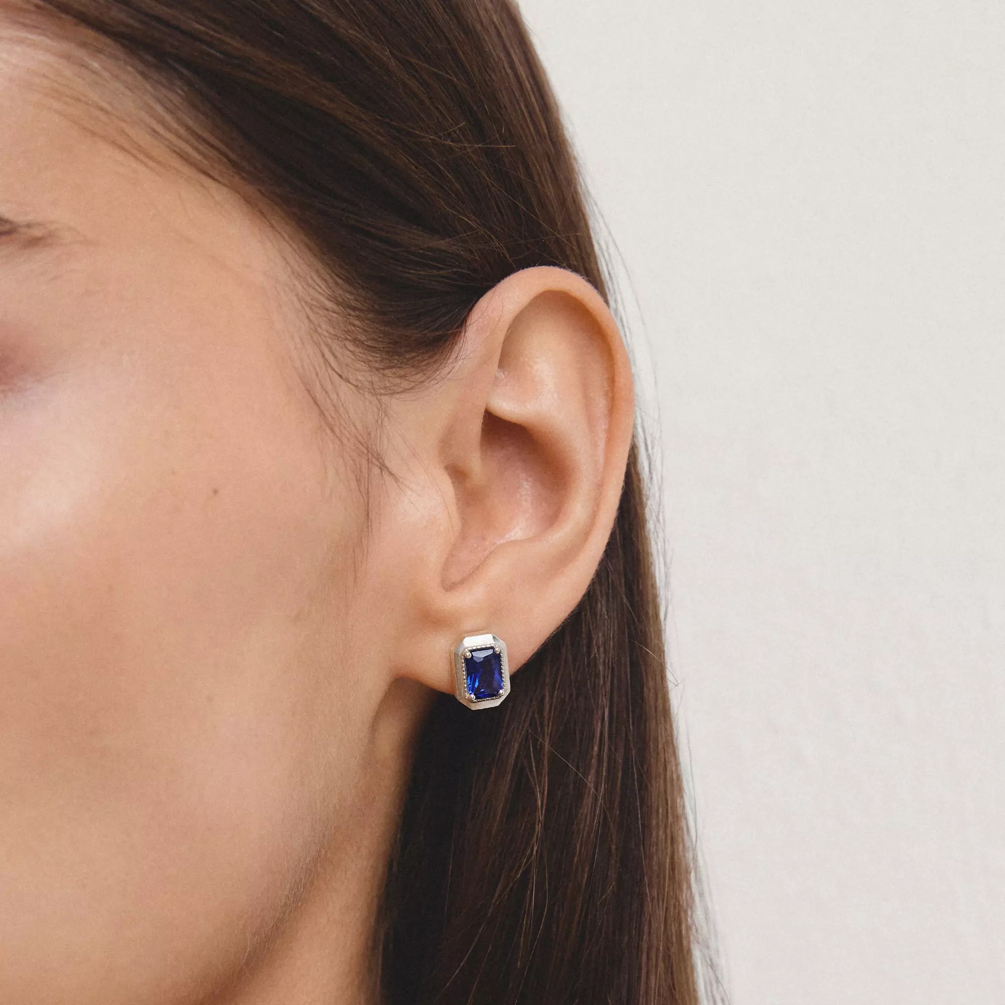 Thomas Sabo ELYNDRA - Ohrstecker - Sterling Silber recy. & Nano-Kristall - blau – Ansicht 3