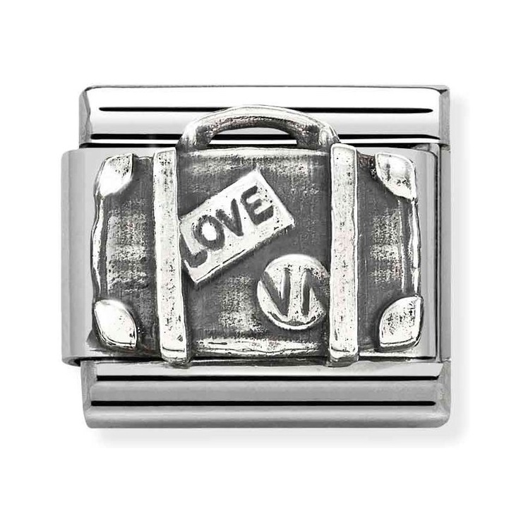 Nomination Composable Classic Charm Koffer - Edelstahl, Sterling Silber