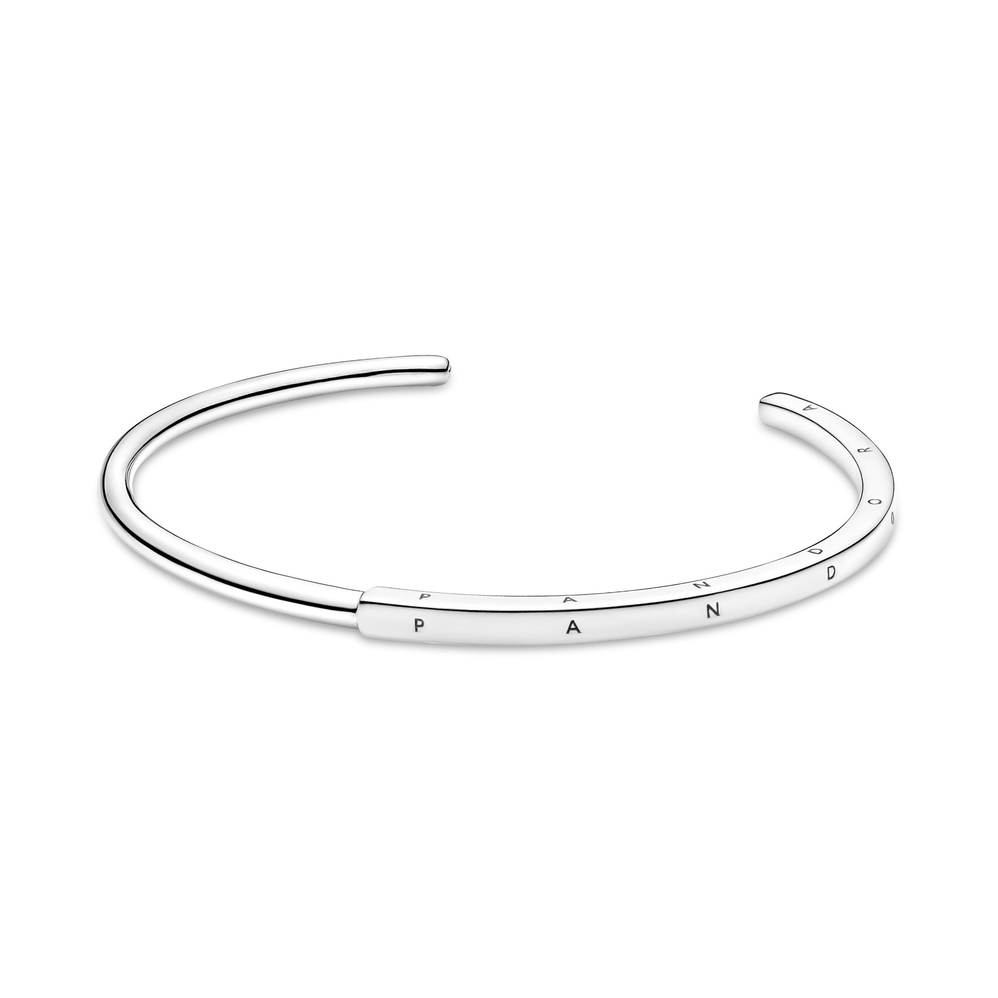 Pandora Silber Pandora Signatur I-D Armreif - 19 cm