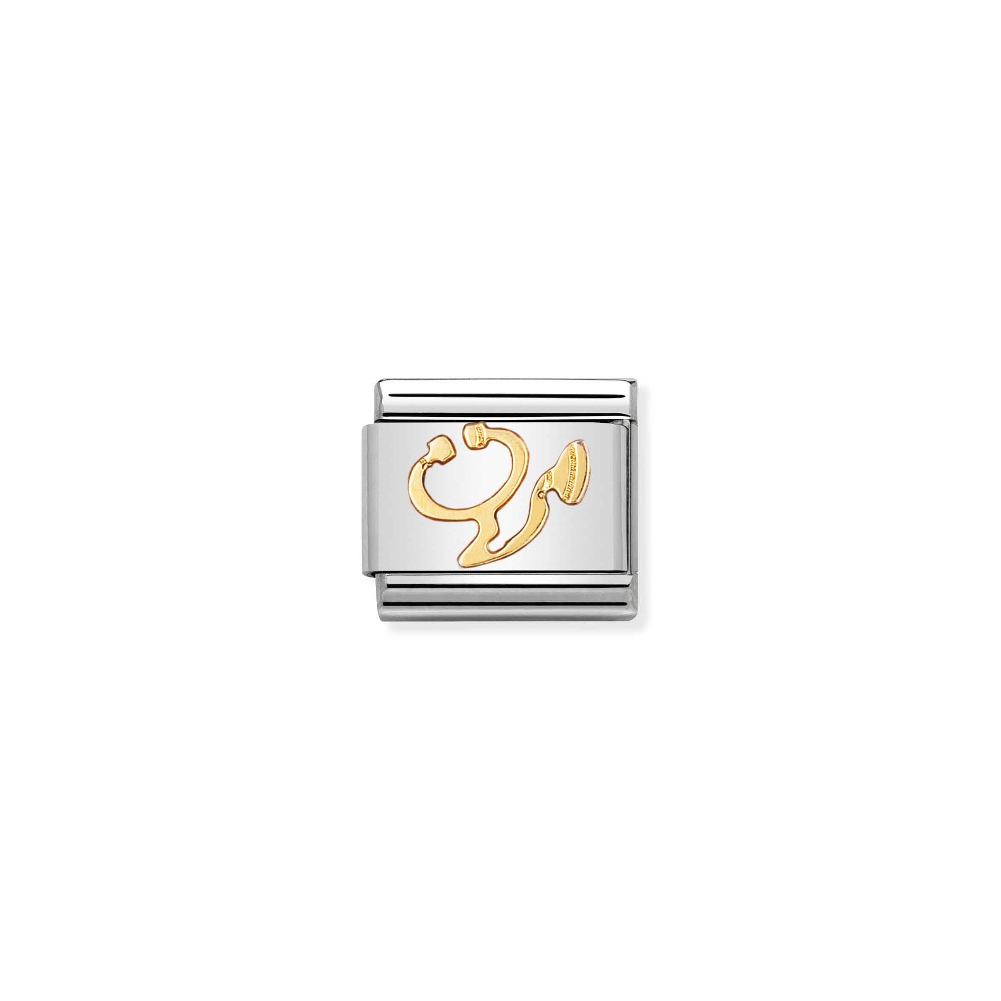 Nomination Composable Classic Charm Stethoskop - Edelstahl, Gelbgold