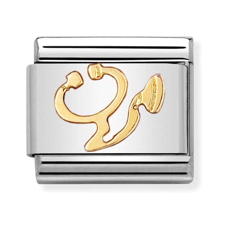 Nomination Composable Classic Charm Stethoskop - Edelstahl, Gelbgold