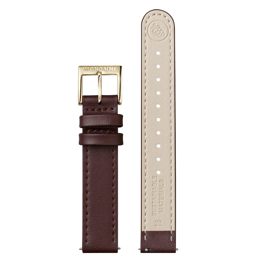 Mondaine Uhr - Doppio - Braun - 33 mm – Ansicht 4